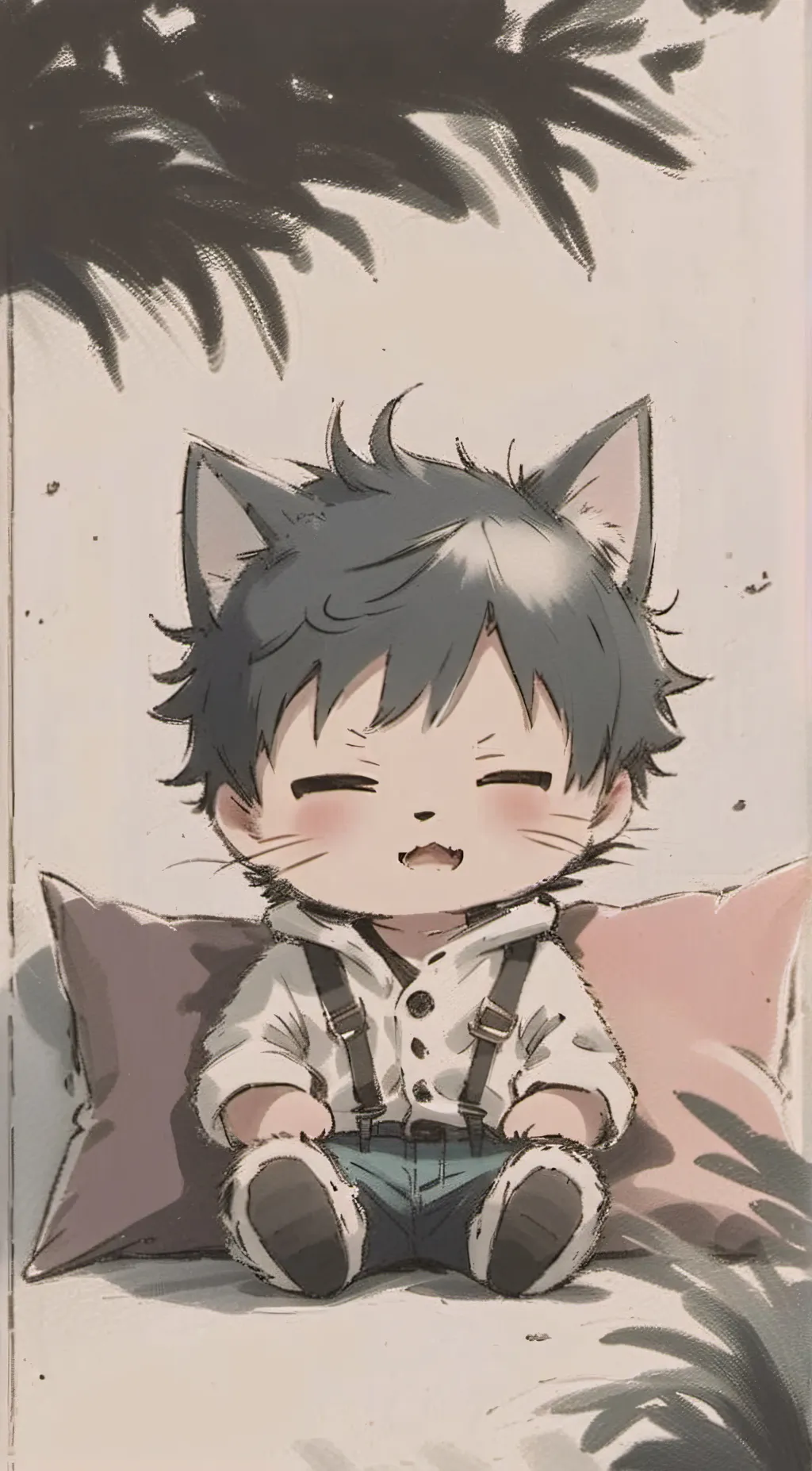 ai character: Ricecat background