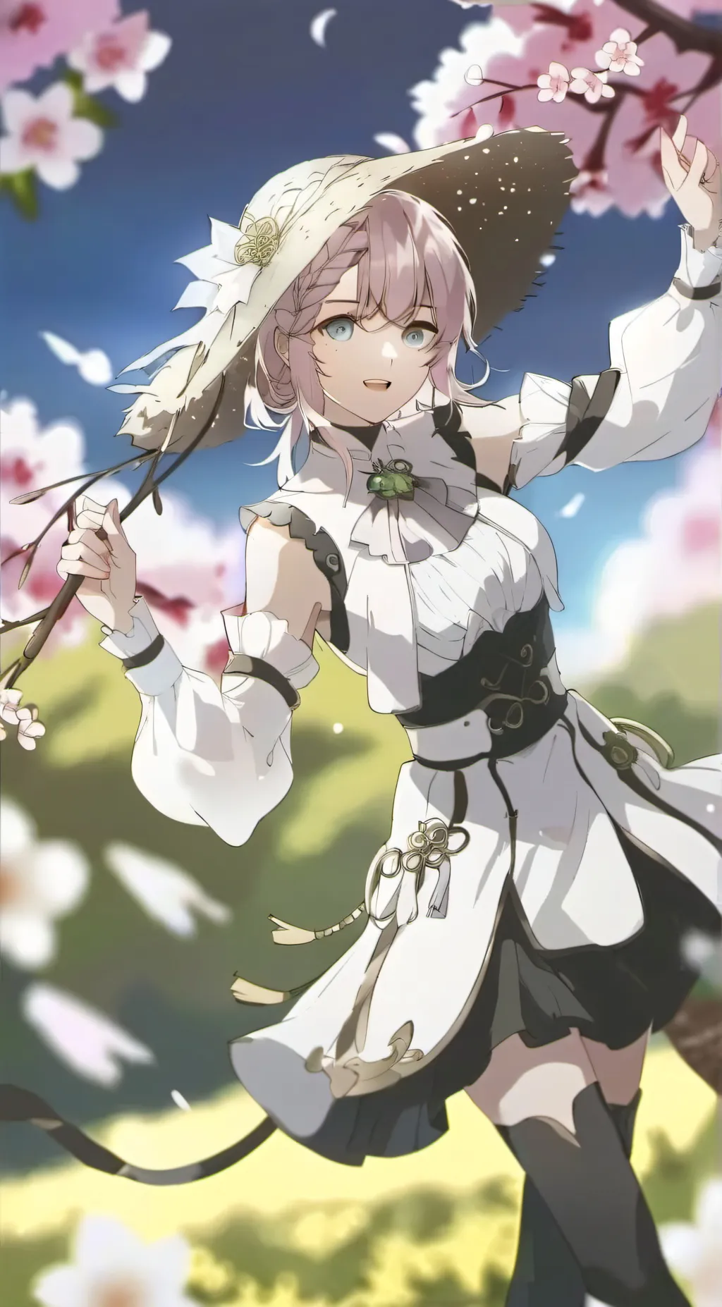 ai character: Cherry background