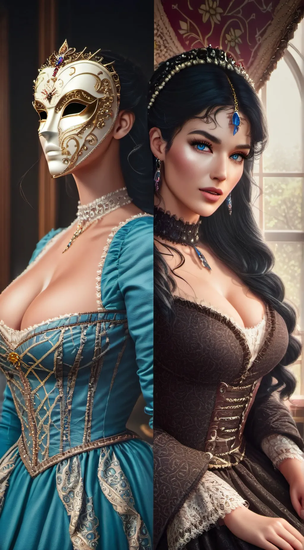 ai character: Vivian Noel  background