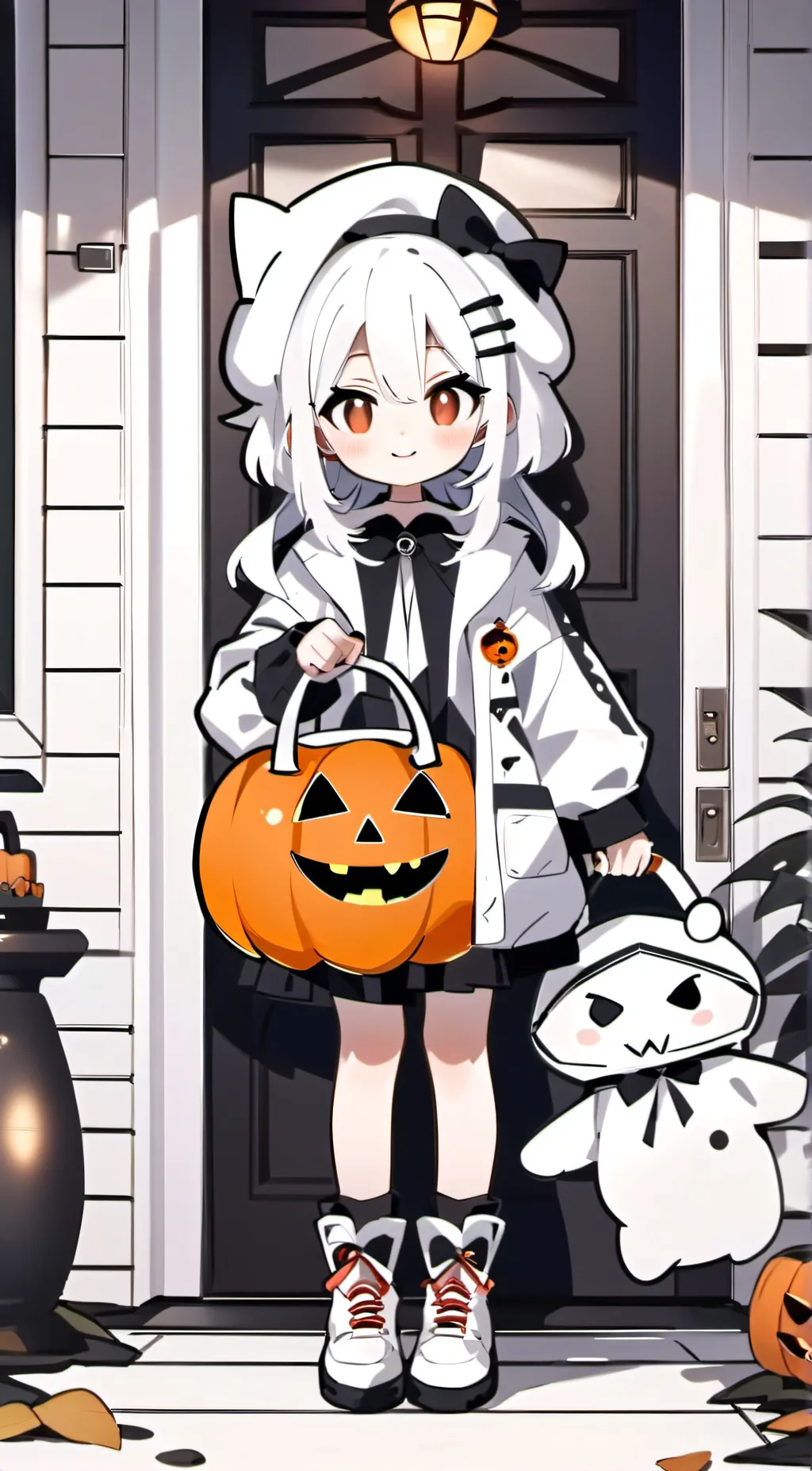 ai character: Trick or treater  background