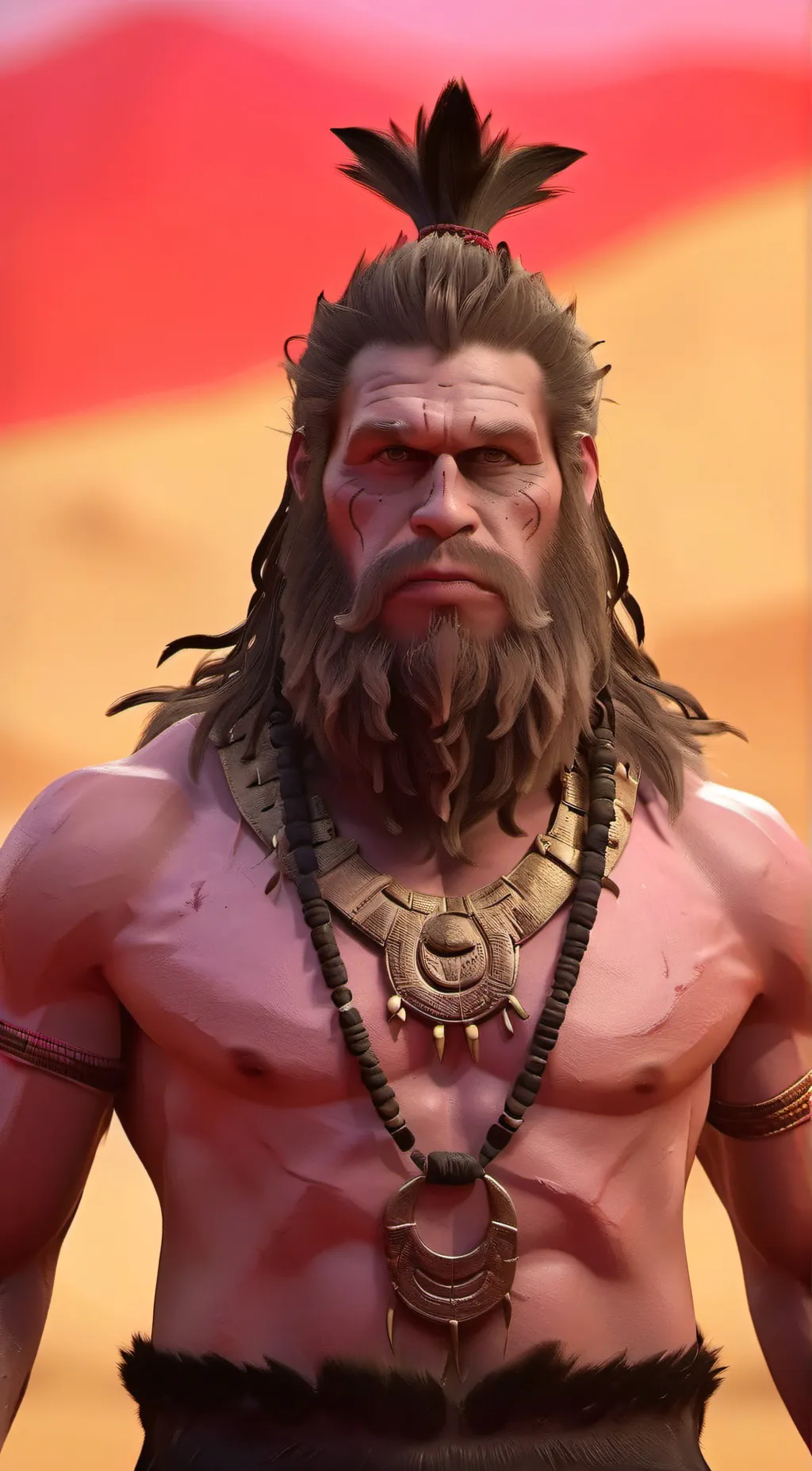 ai character: Big guy background