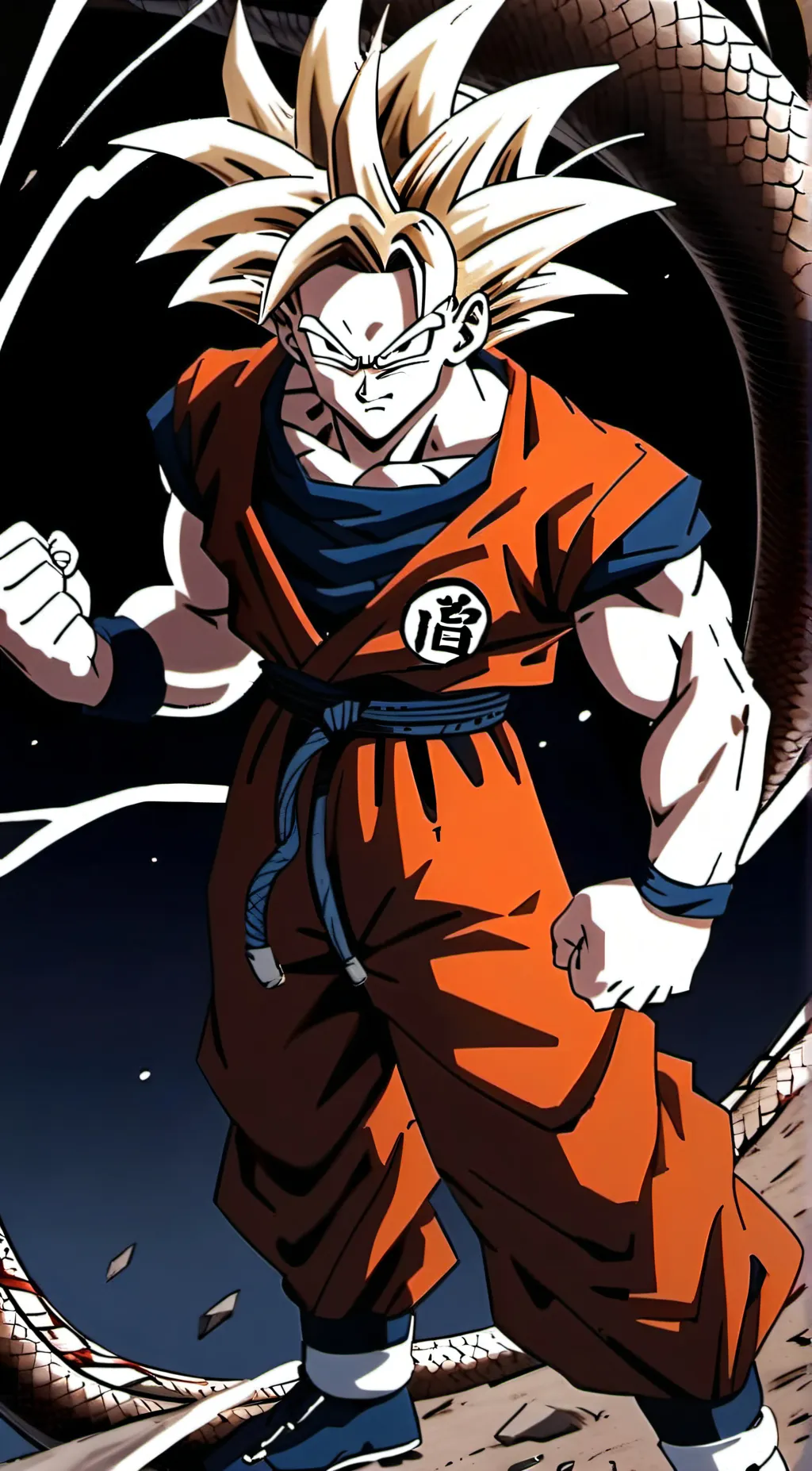 ai character: Goku  background