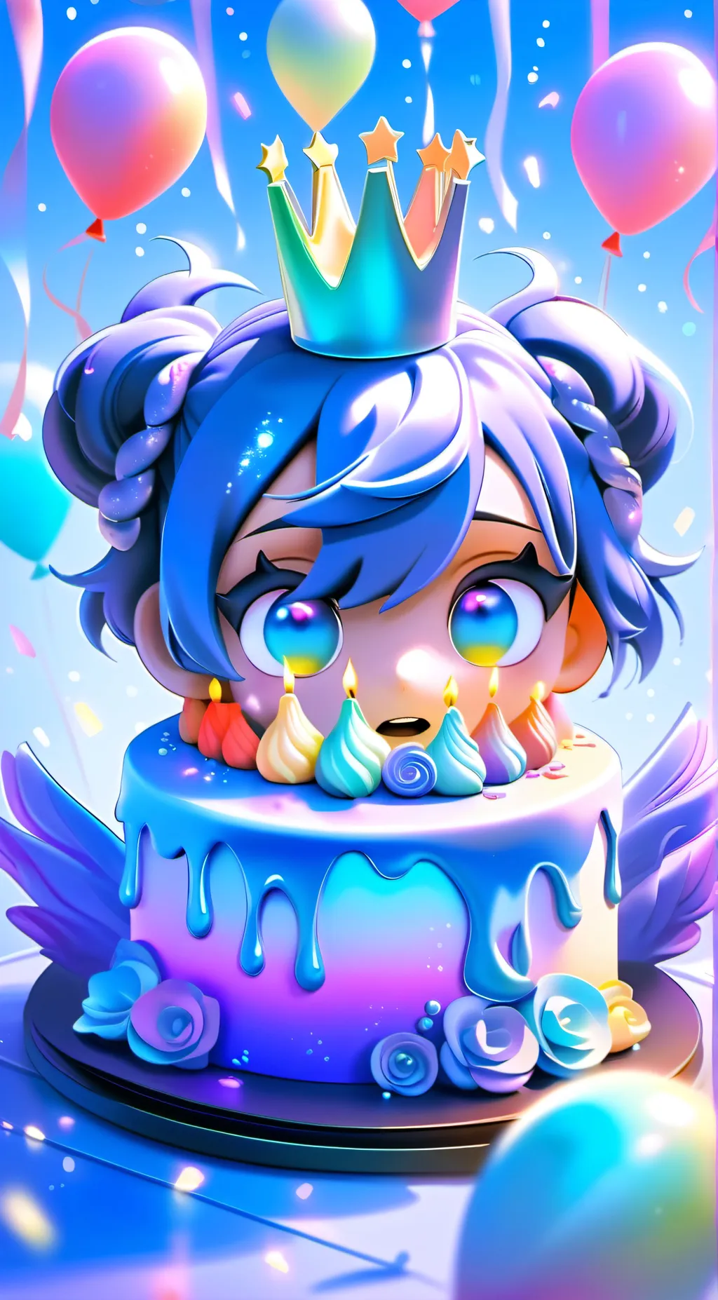 ai character: Happy birthday!!! background