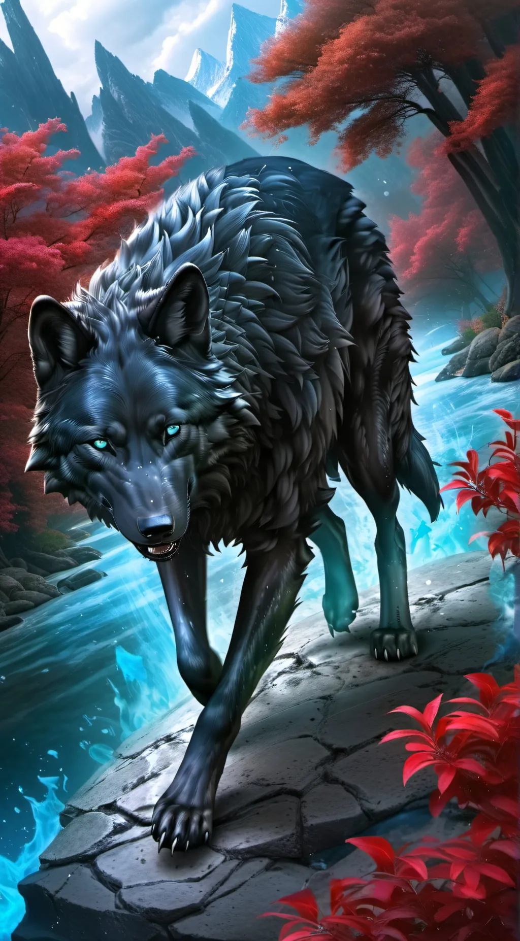 ai character: Luna background