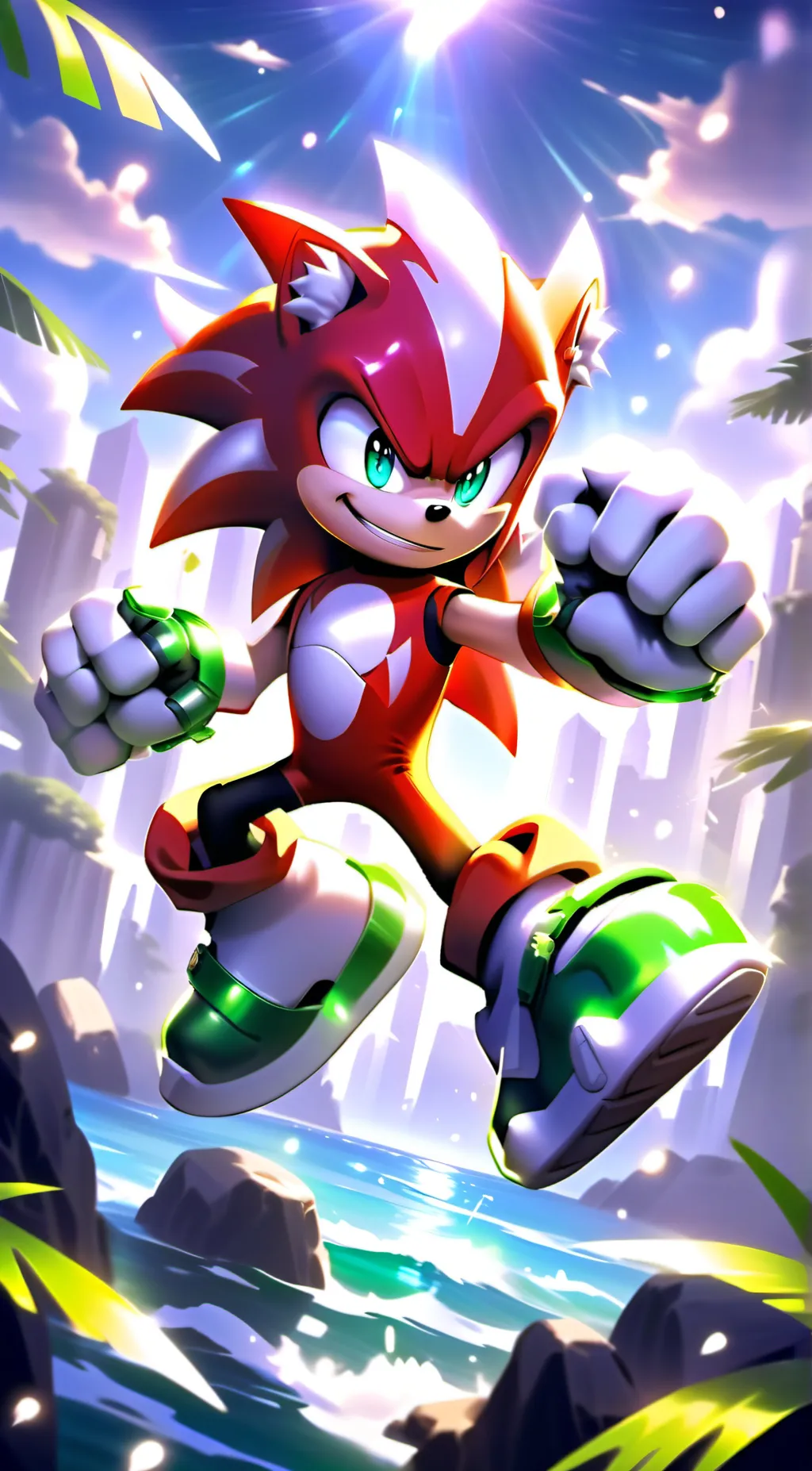 ai character: Knuckles  background