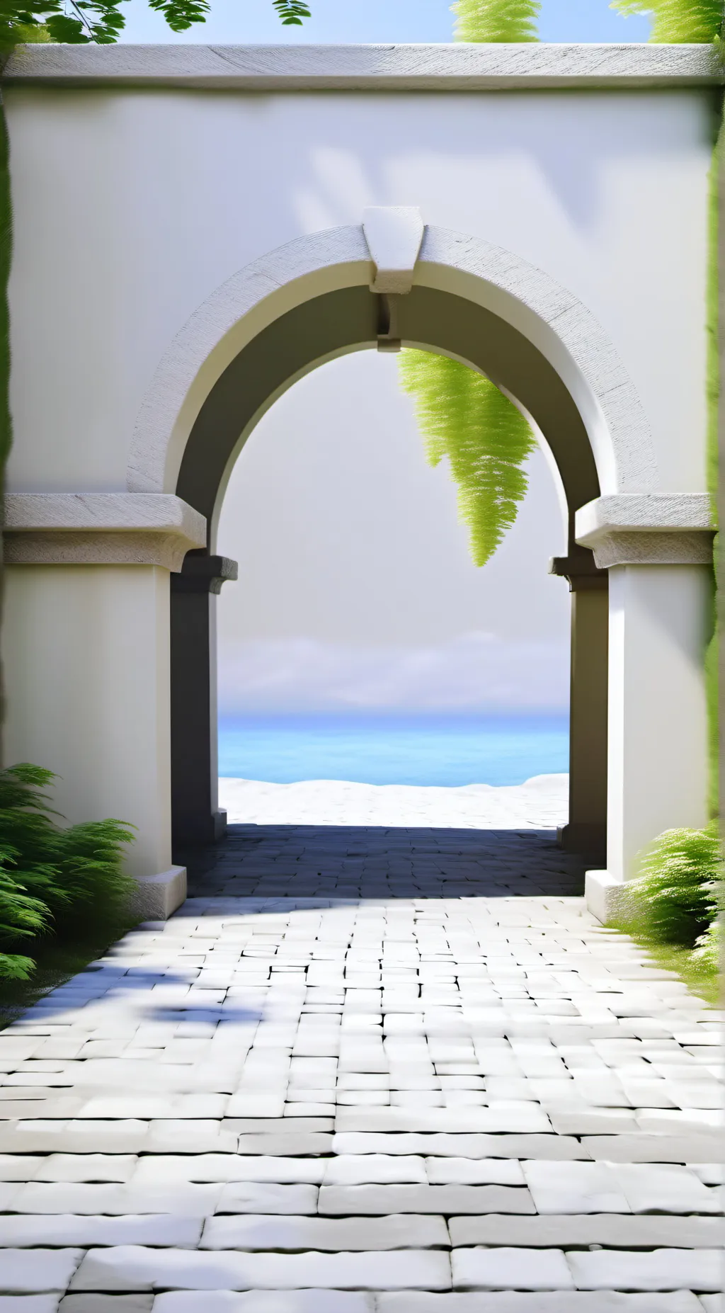 ai character: heaven background