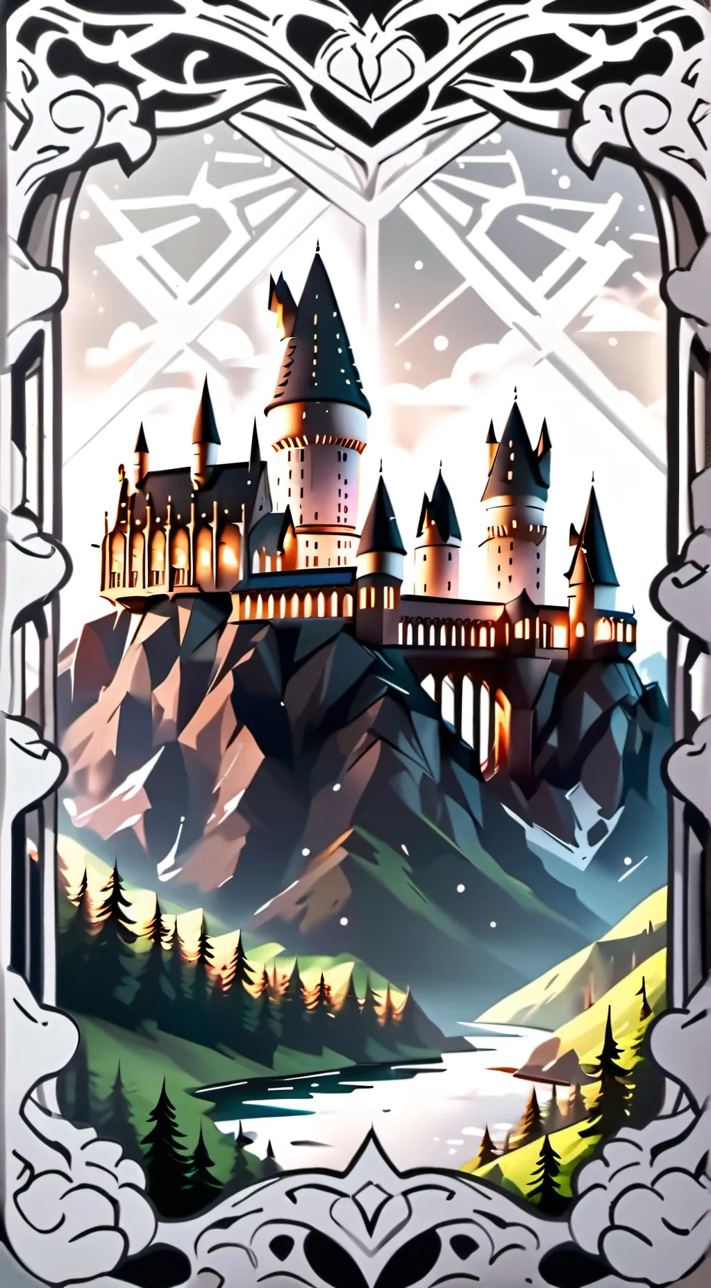 ai character: Hogwarts background
