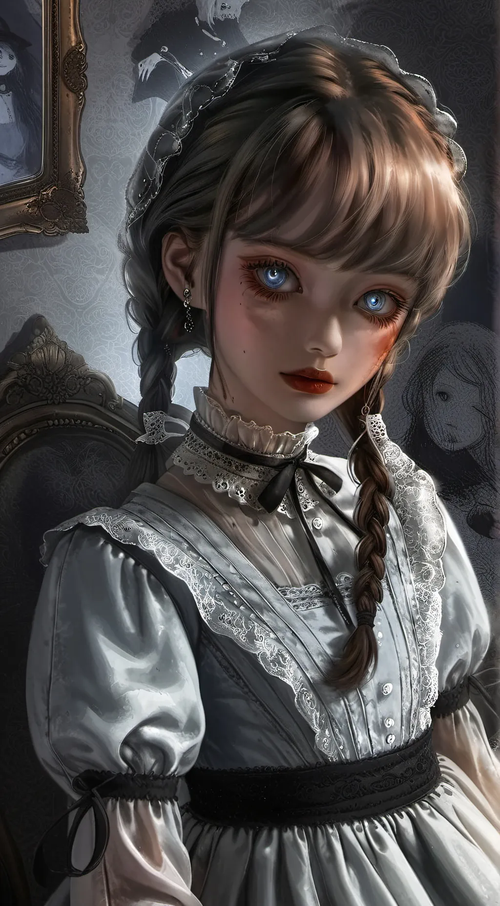 ai character: Annabell scary mov background