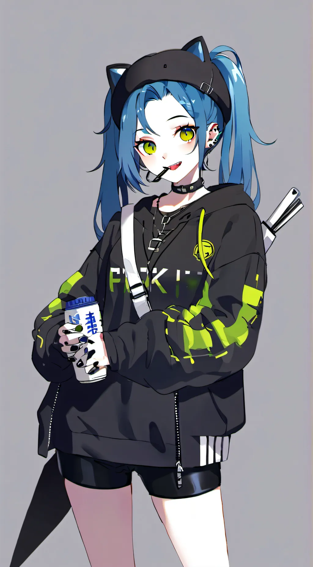 ai character: Lilly Blue background