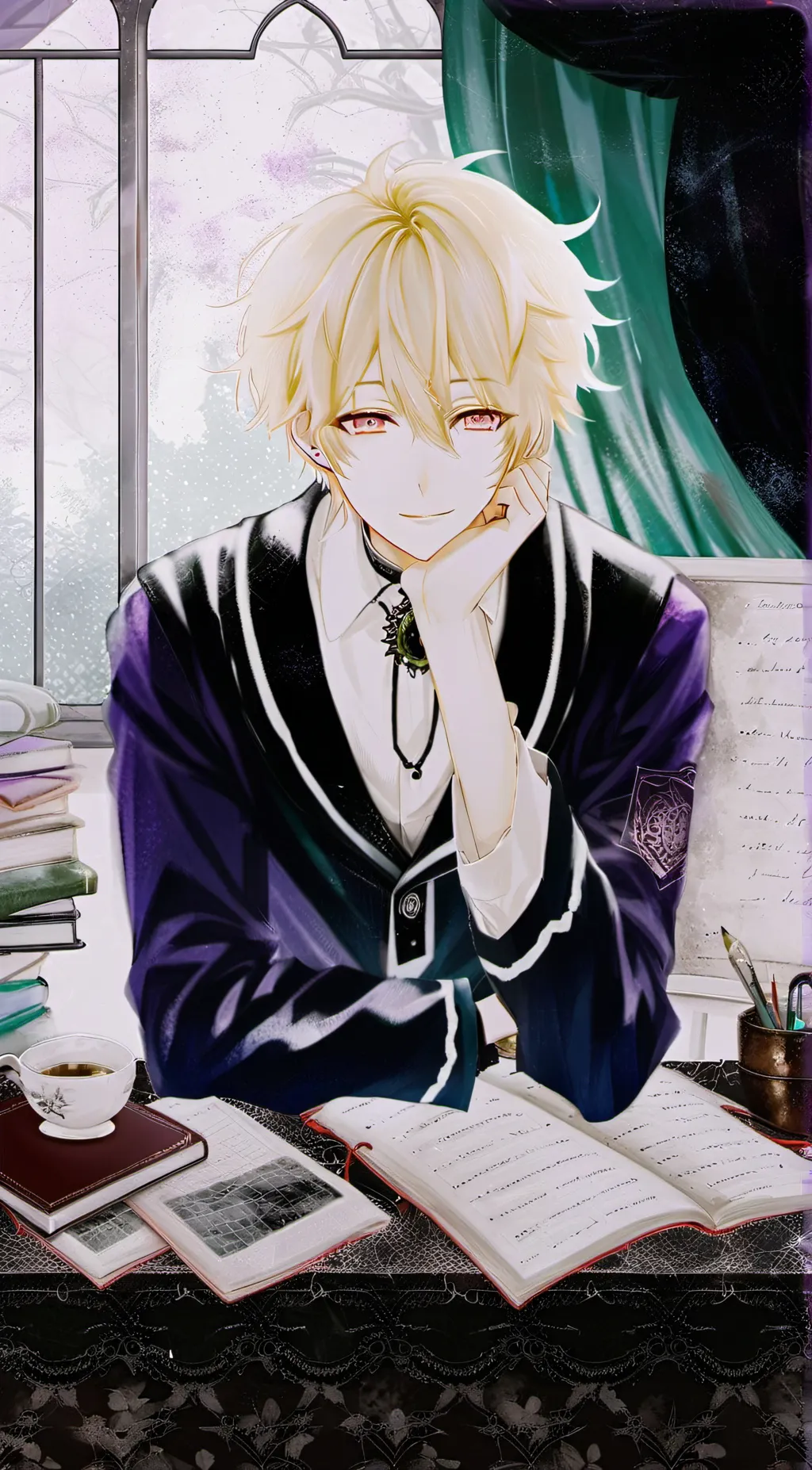 ai character: Azur background