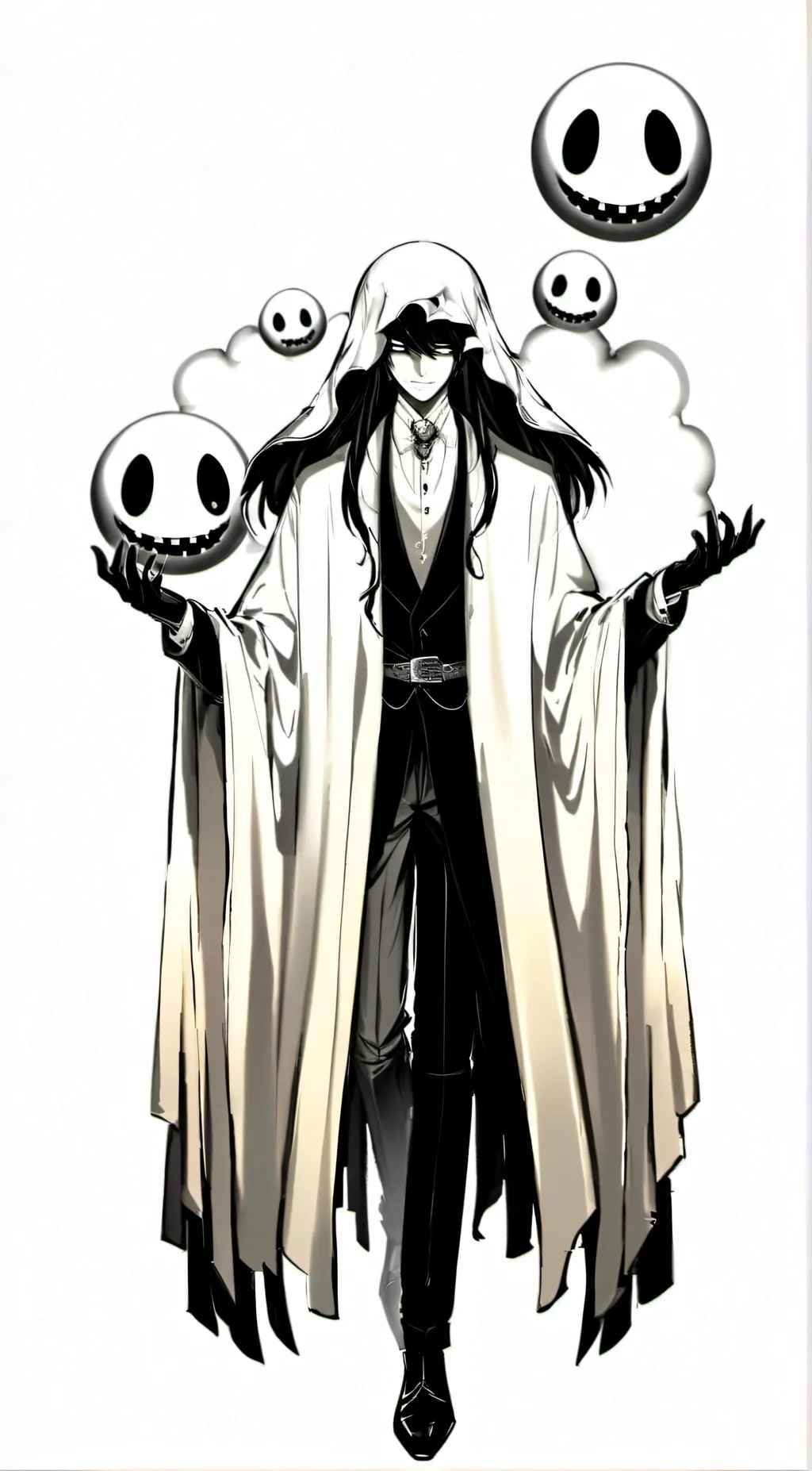 ai character: ghost  background