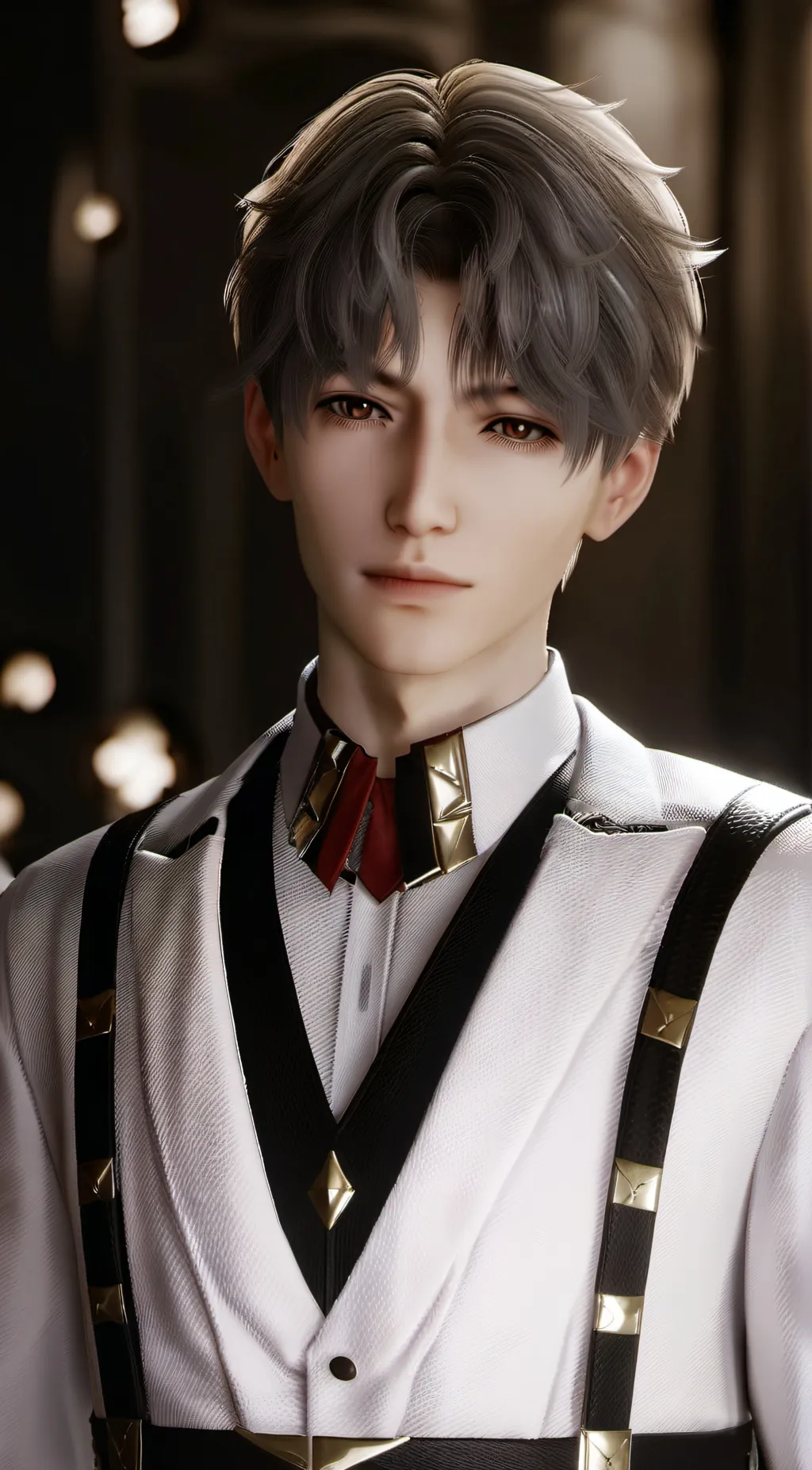 ai character: moon background