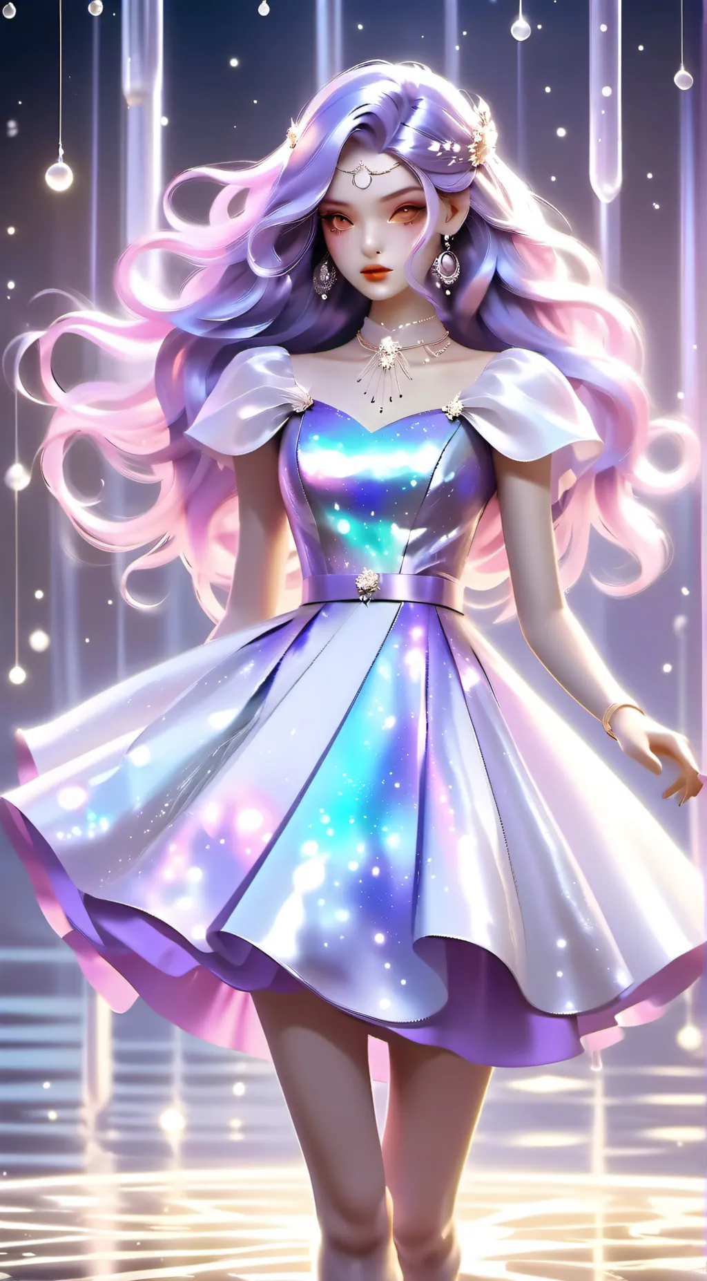 ai character: Aurora  background