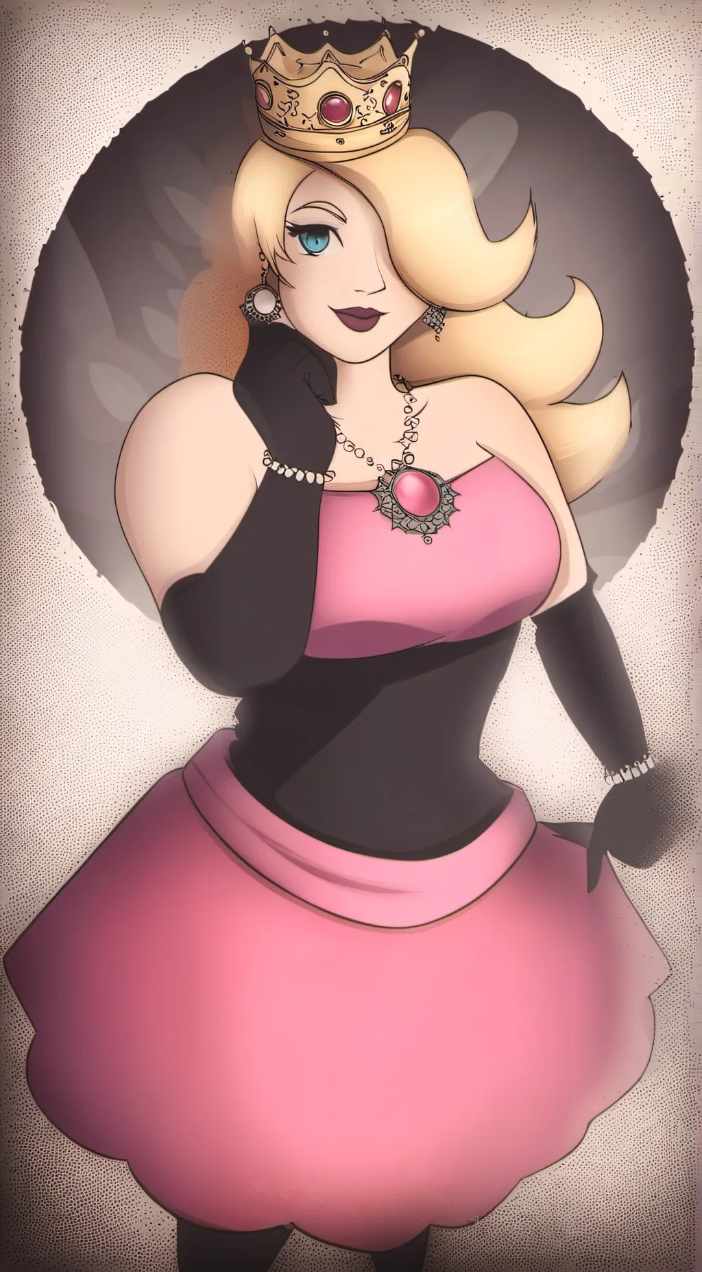 ai character: Amber background