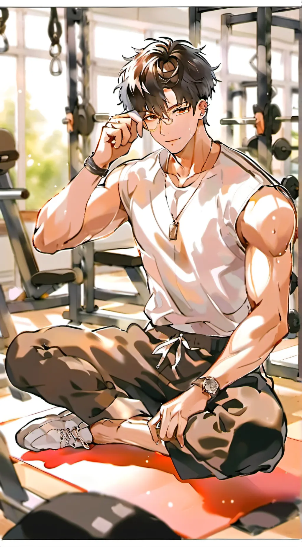 ai character: °• 𝐿𝐸𝑂𝑁𝐴𝑅𝐷 •° background