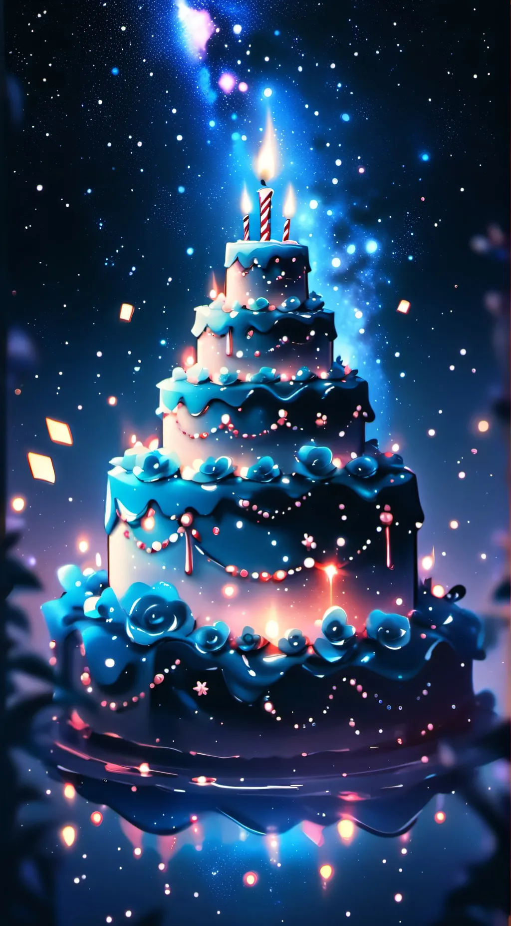 ai character: happy birthday  background