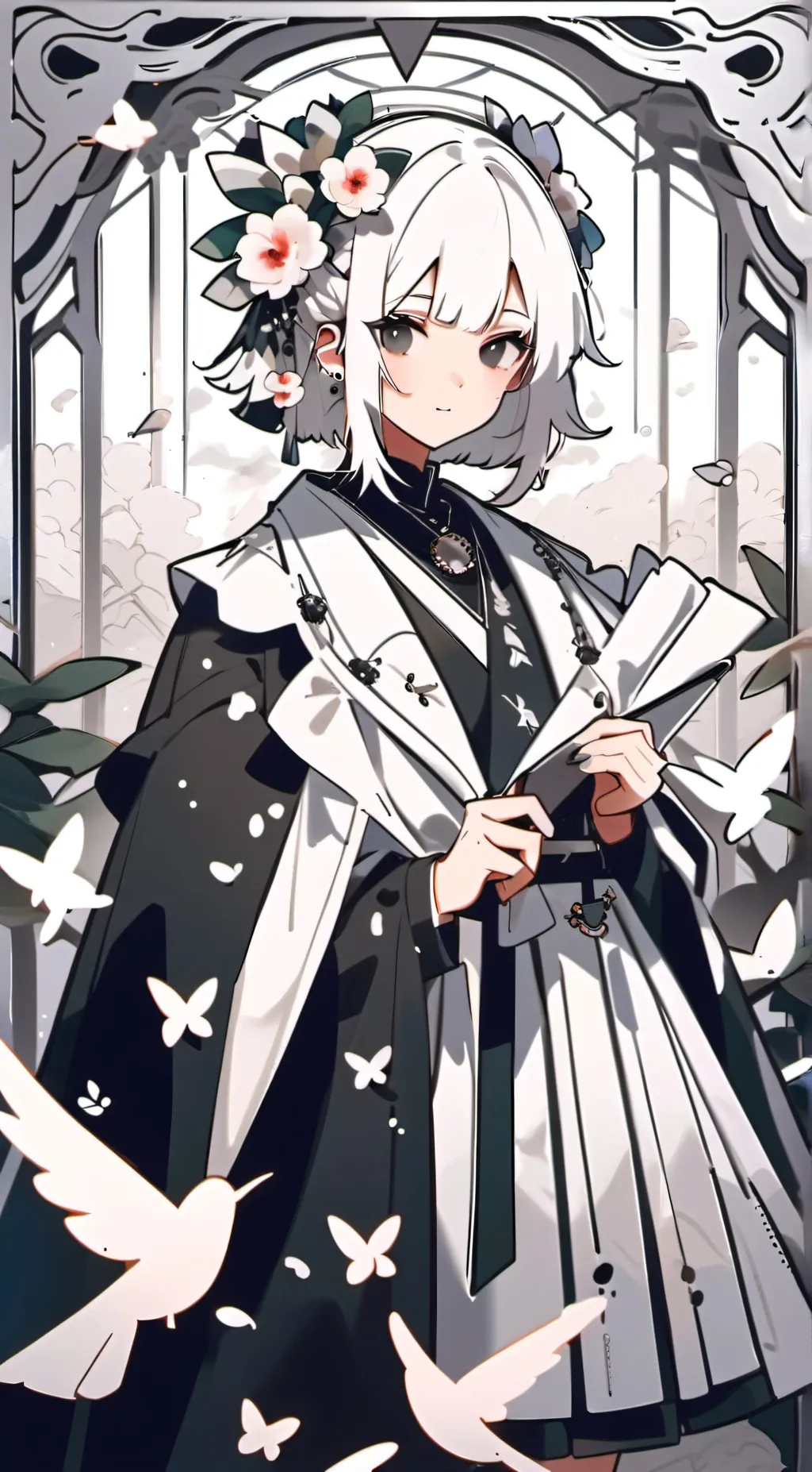 ai character: moon background