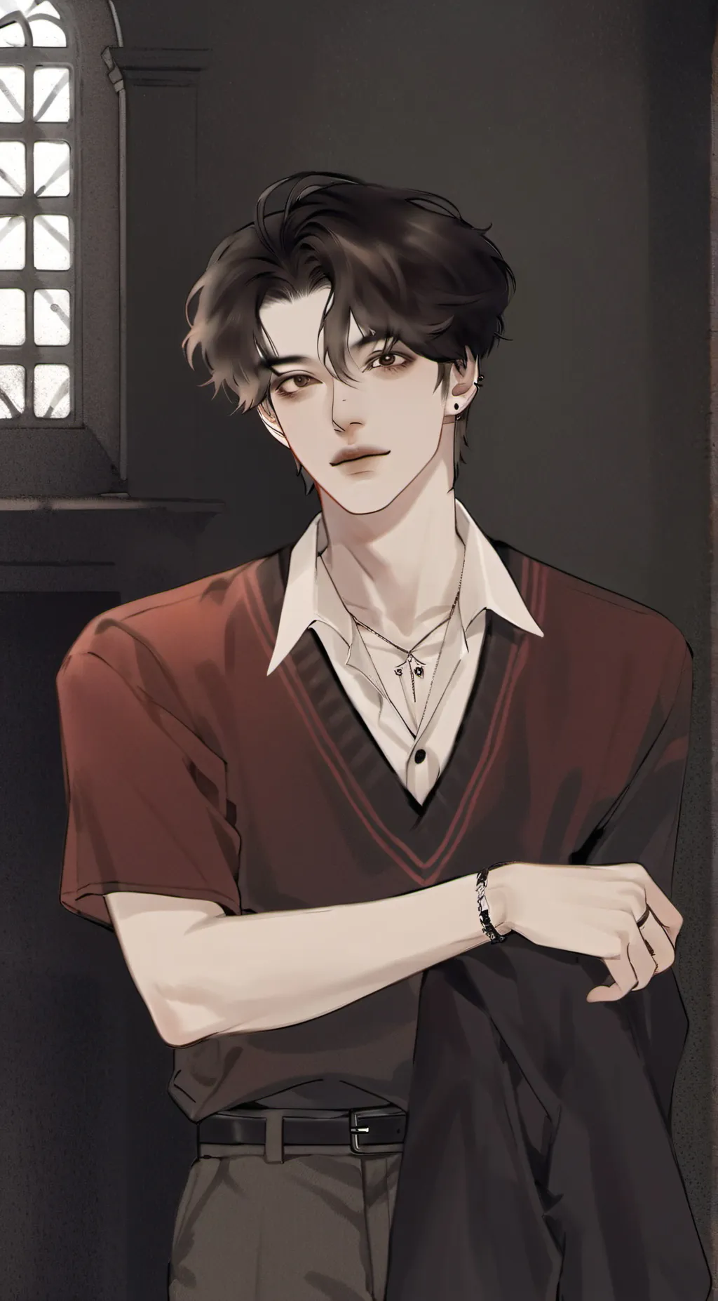 ai character: Bradley uppercrust background