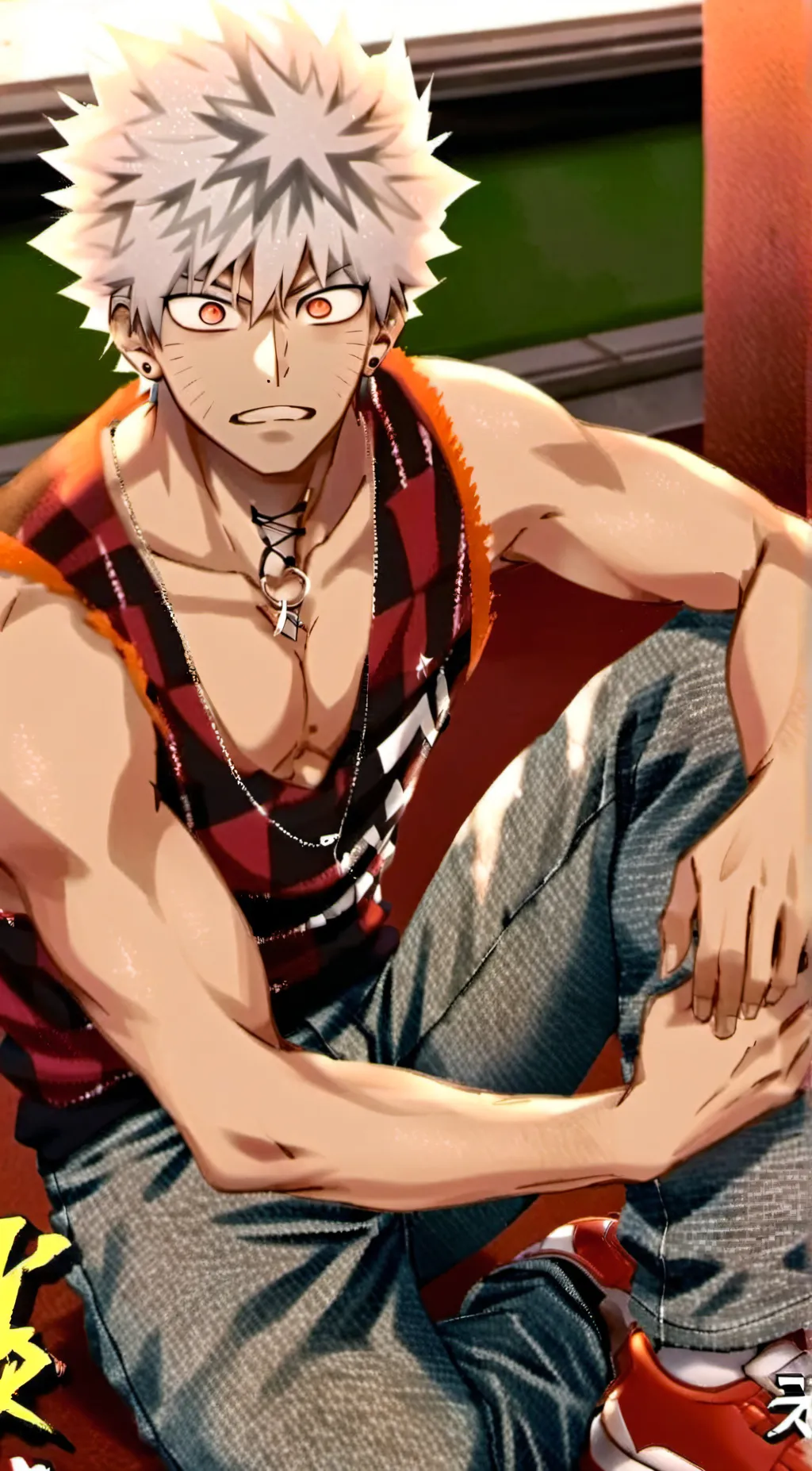 ai character: Bakugo  background