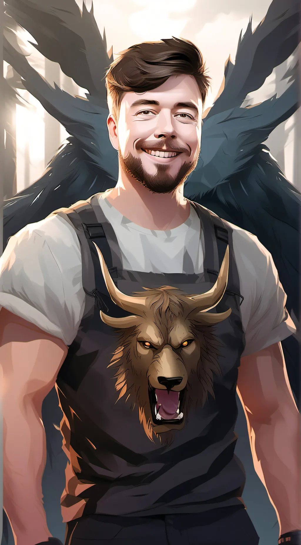 ai character: mr beast background