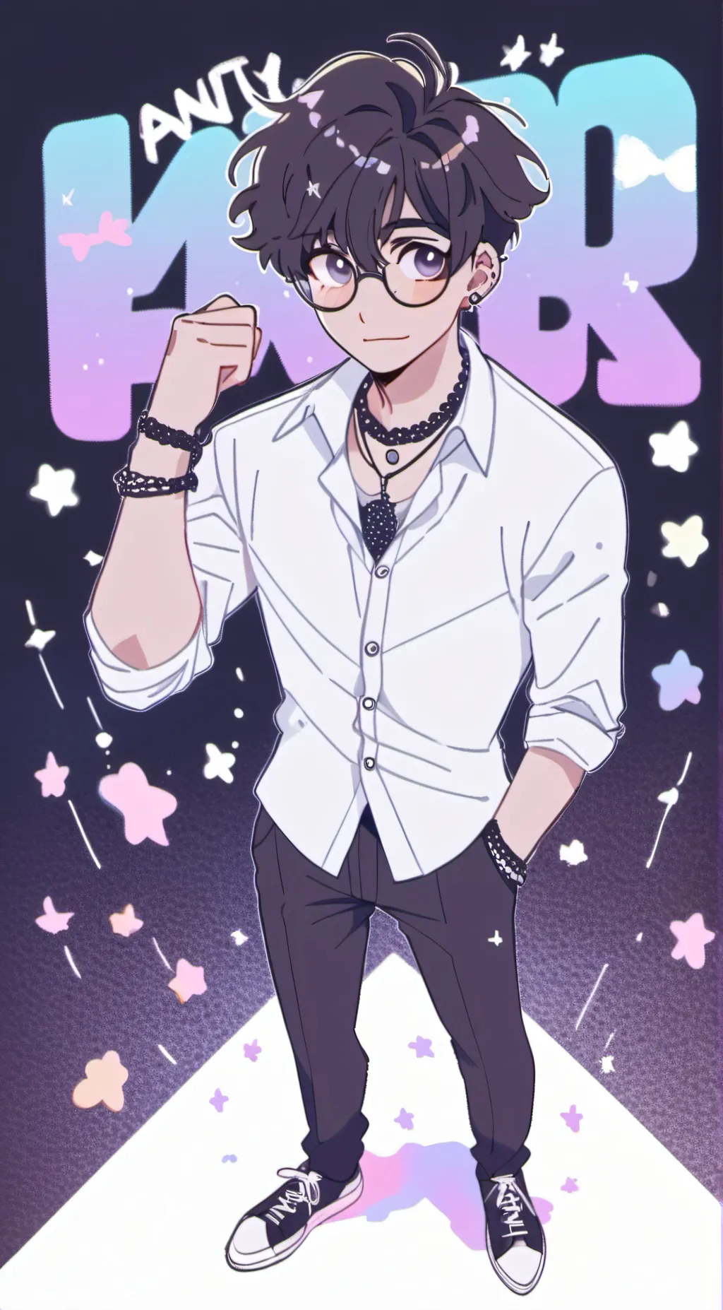 ai character: Anthony❤️❤️ background