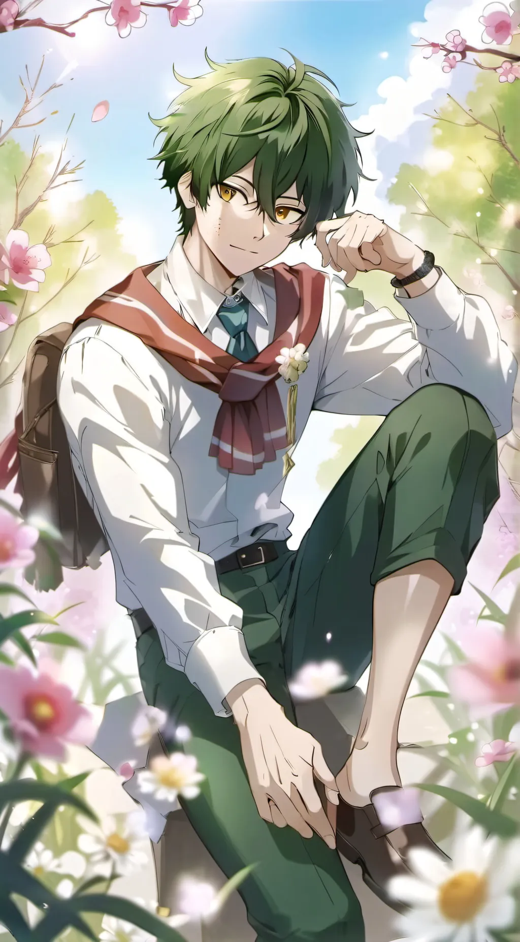 ai character: Deku background