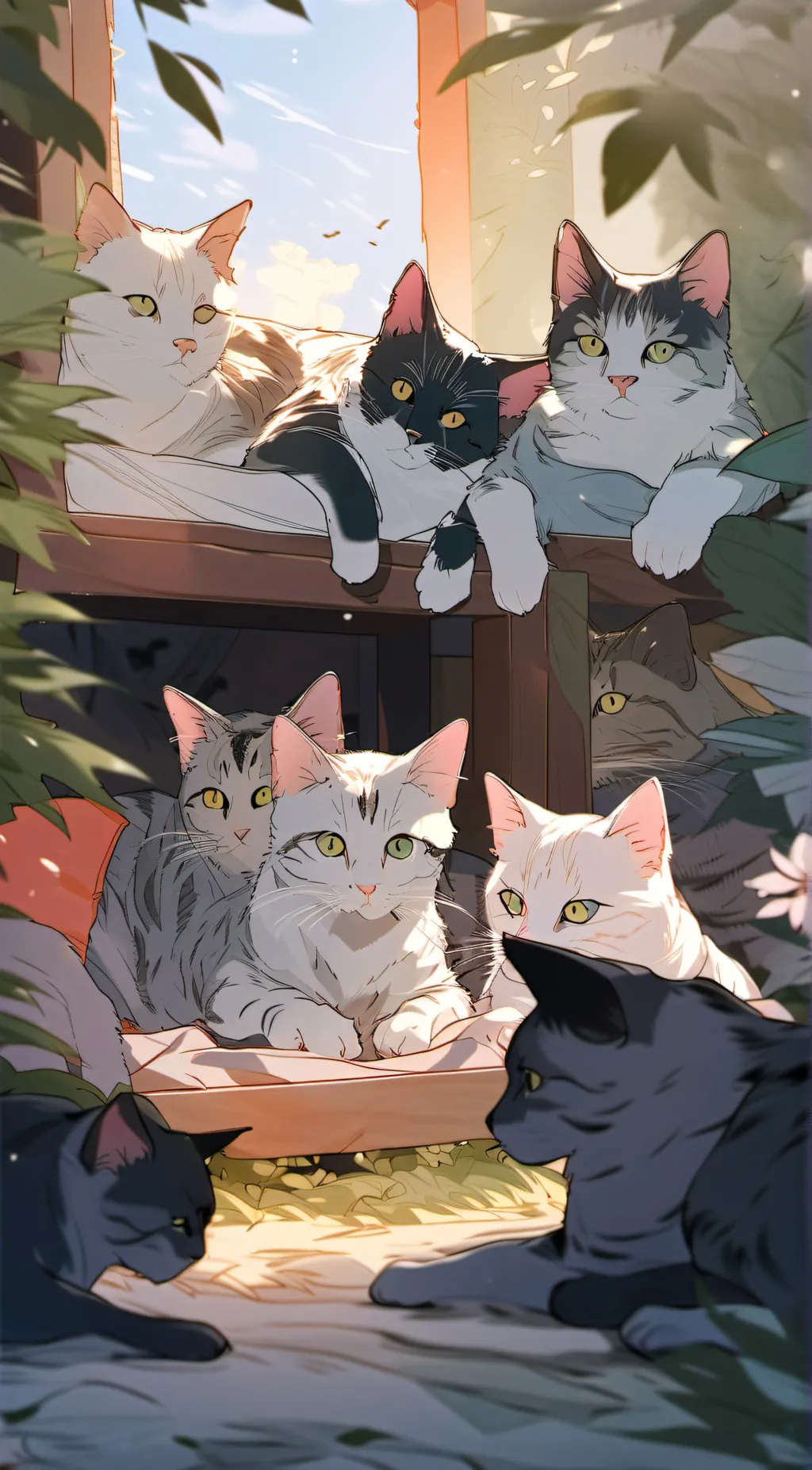 ai character: + Thunder Rising background