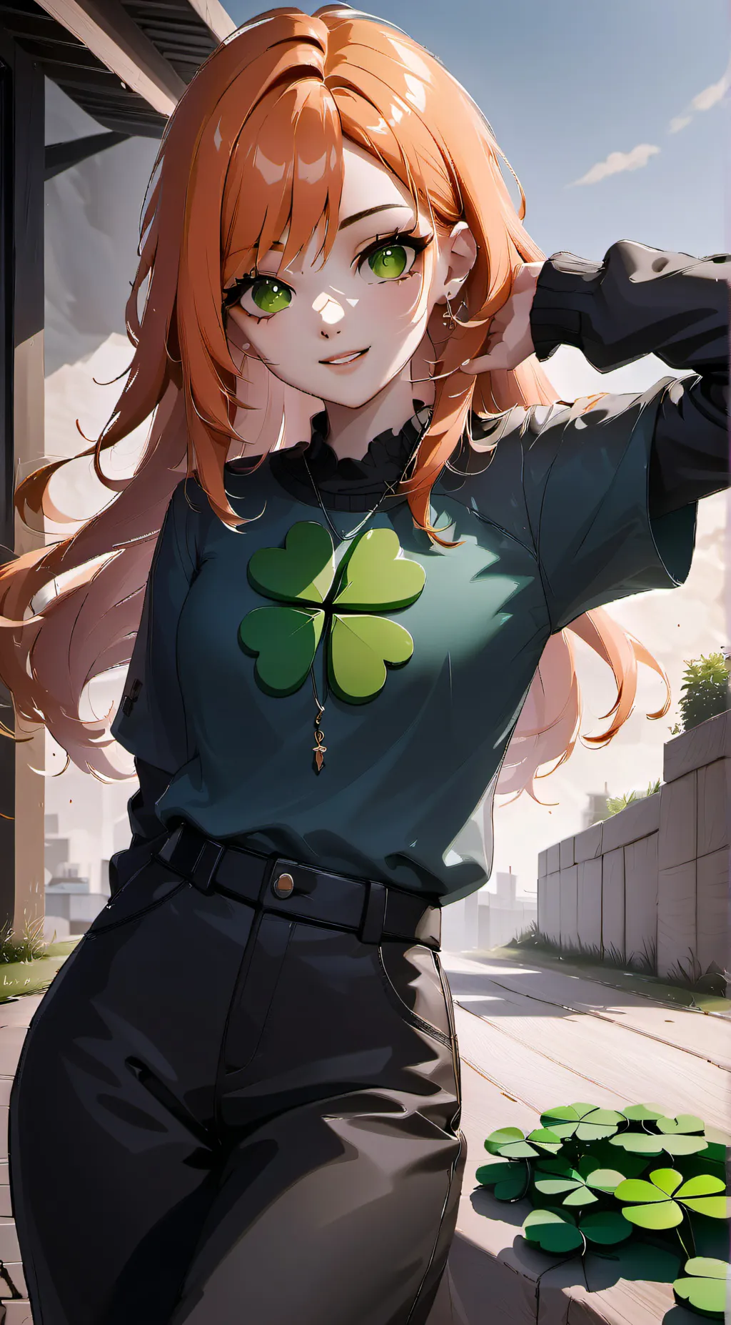 ai character: Autumn background