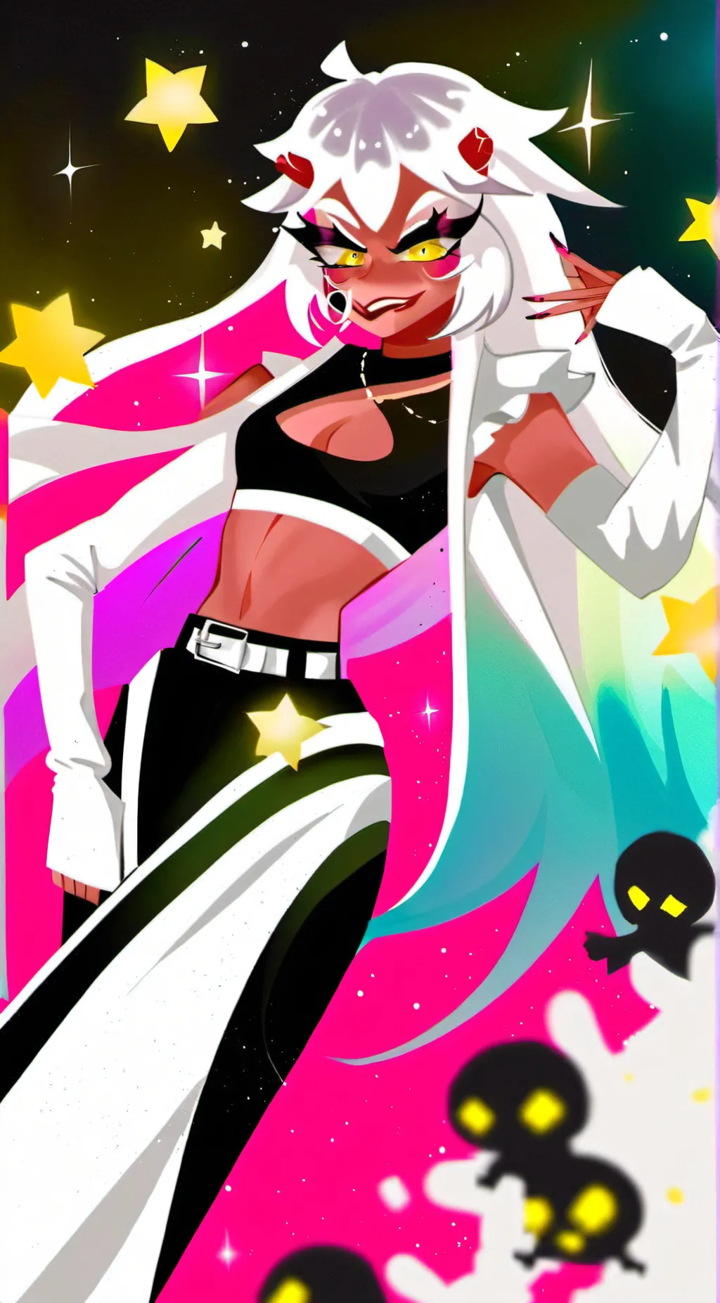 ai character: Verosika x Sallie background