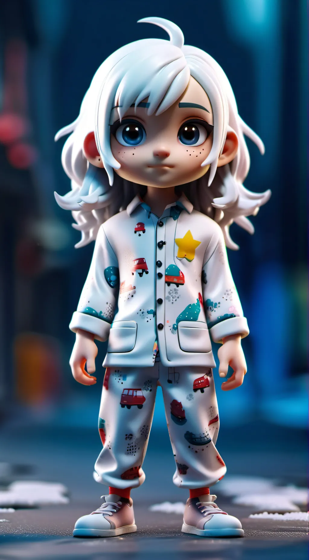 ai character: sara🎄 background