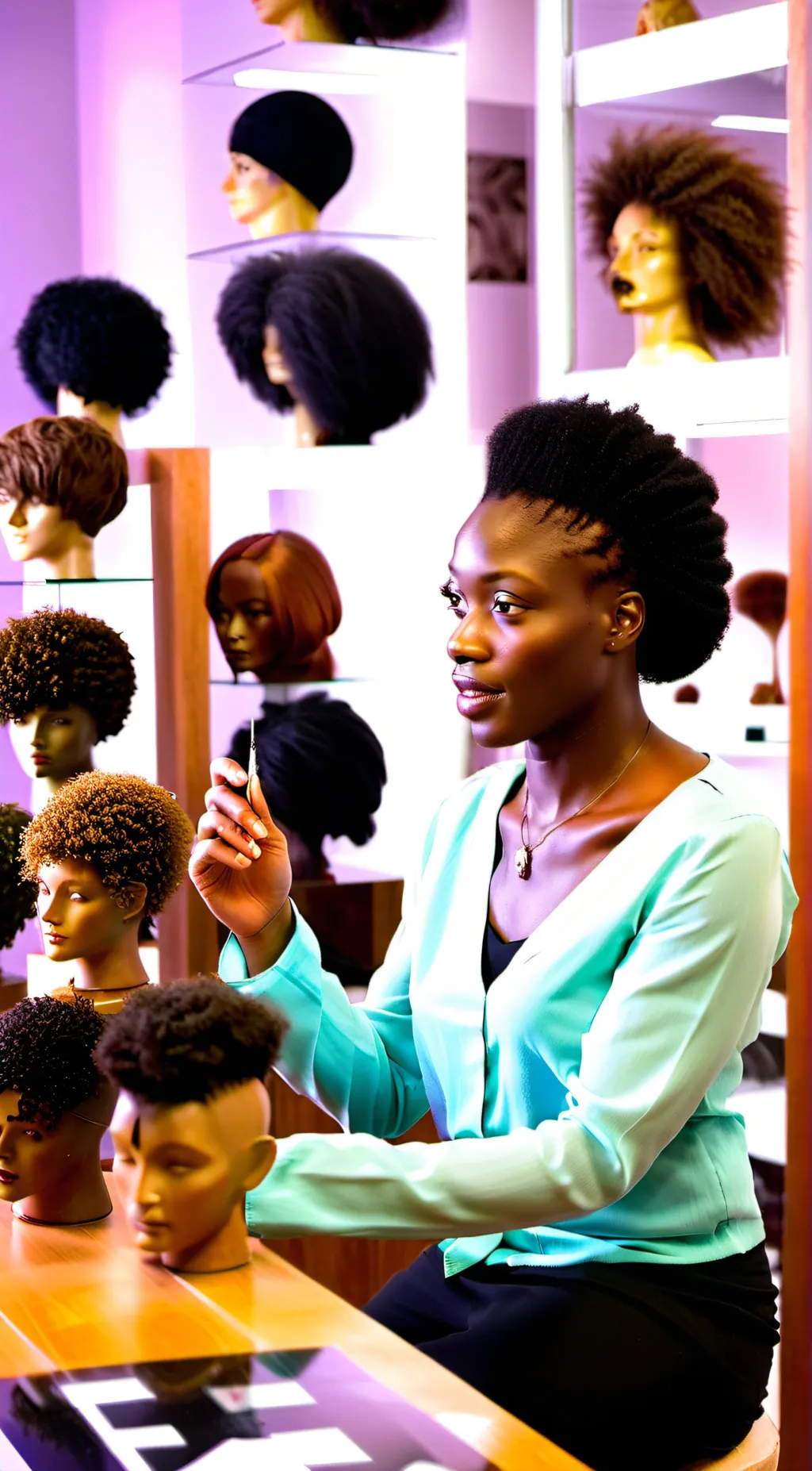 ai character: Janna 💈🪮 background