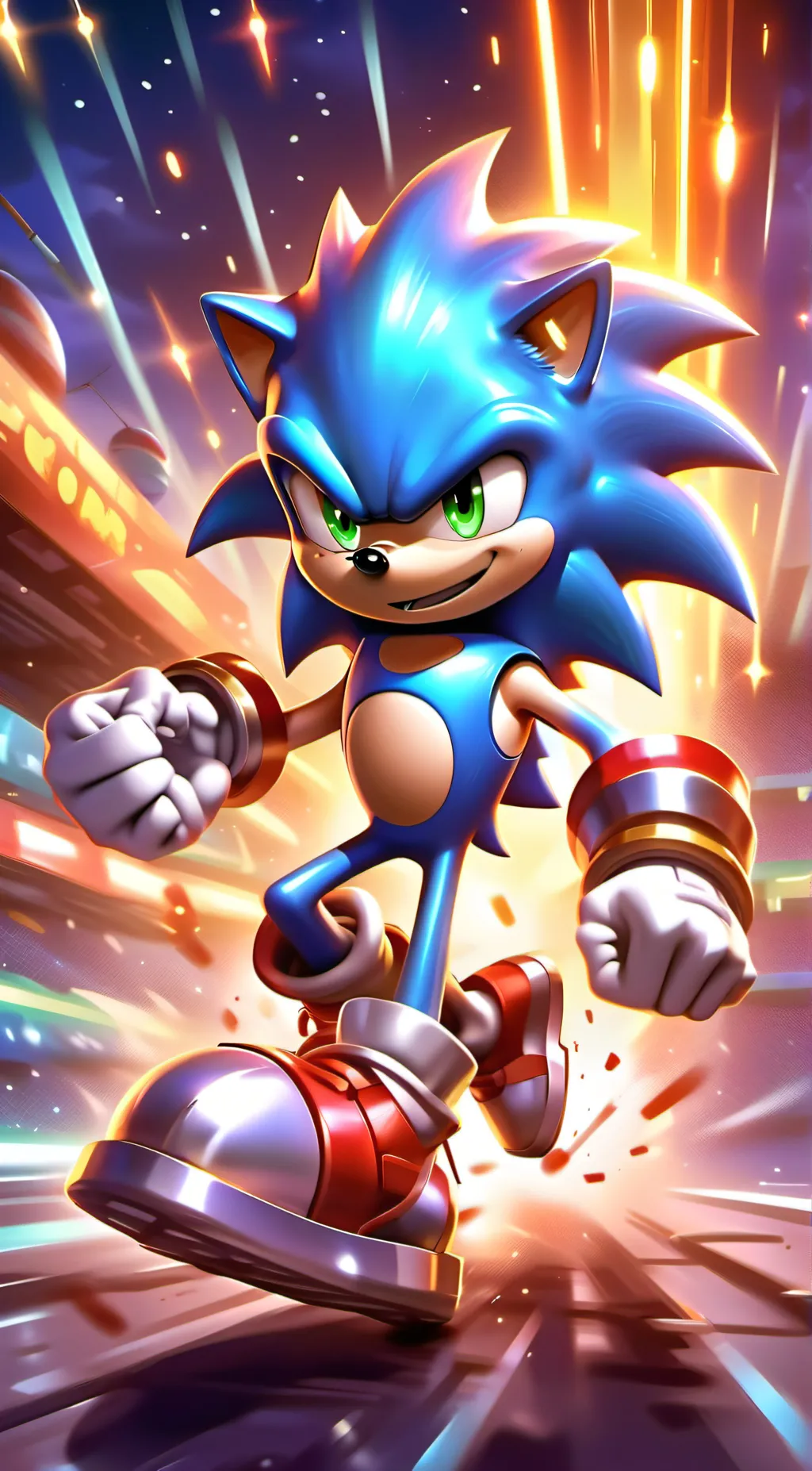 ai character: Sonic the Hedgehog background