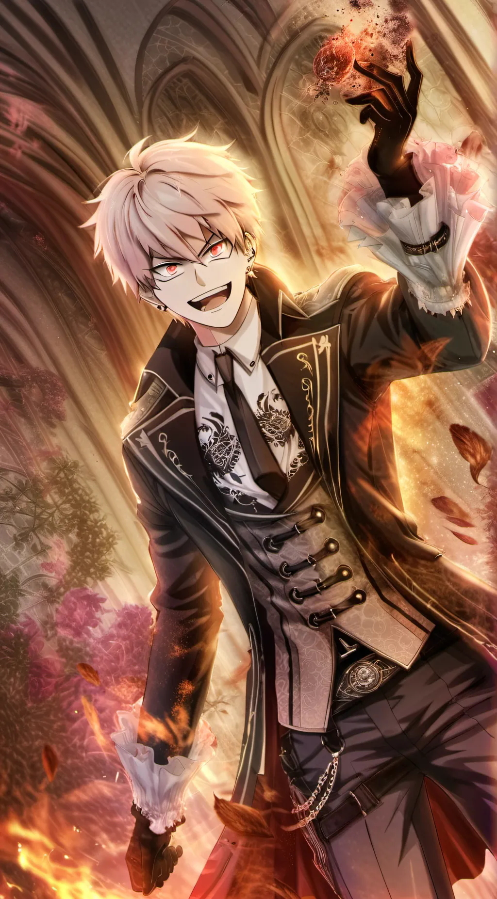 ai character: Katsuki Bakugo background