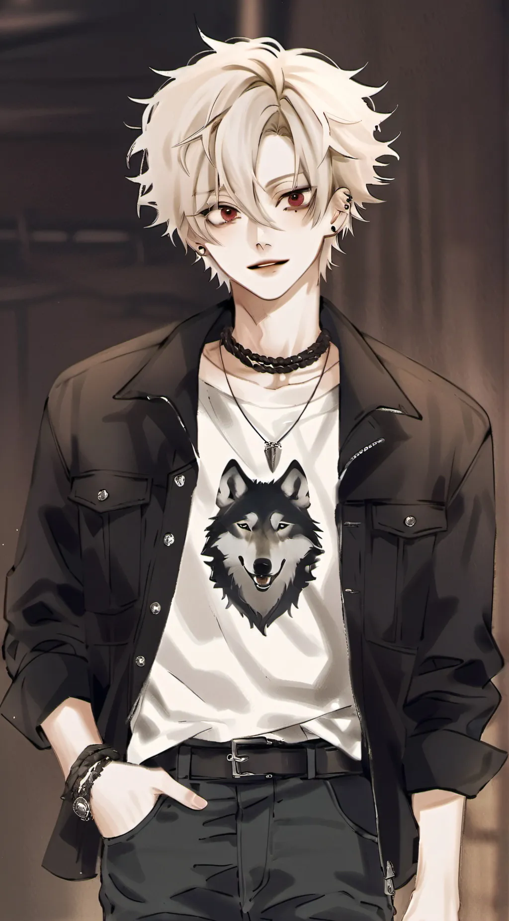 ai character: WolfBakugo/Kacchan background