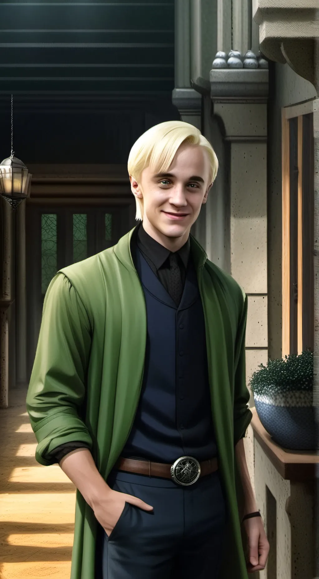 ai character: Draco malfoy  background