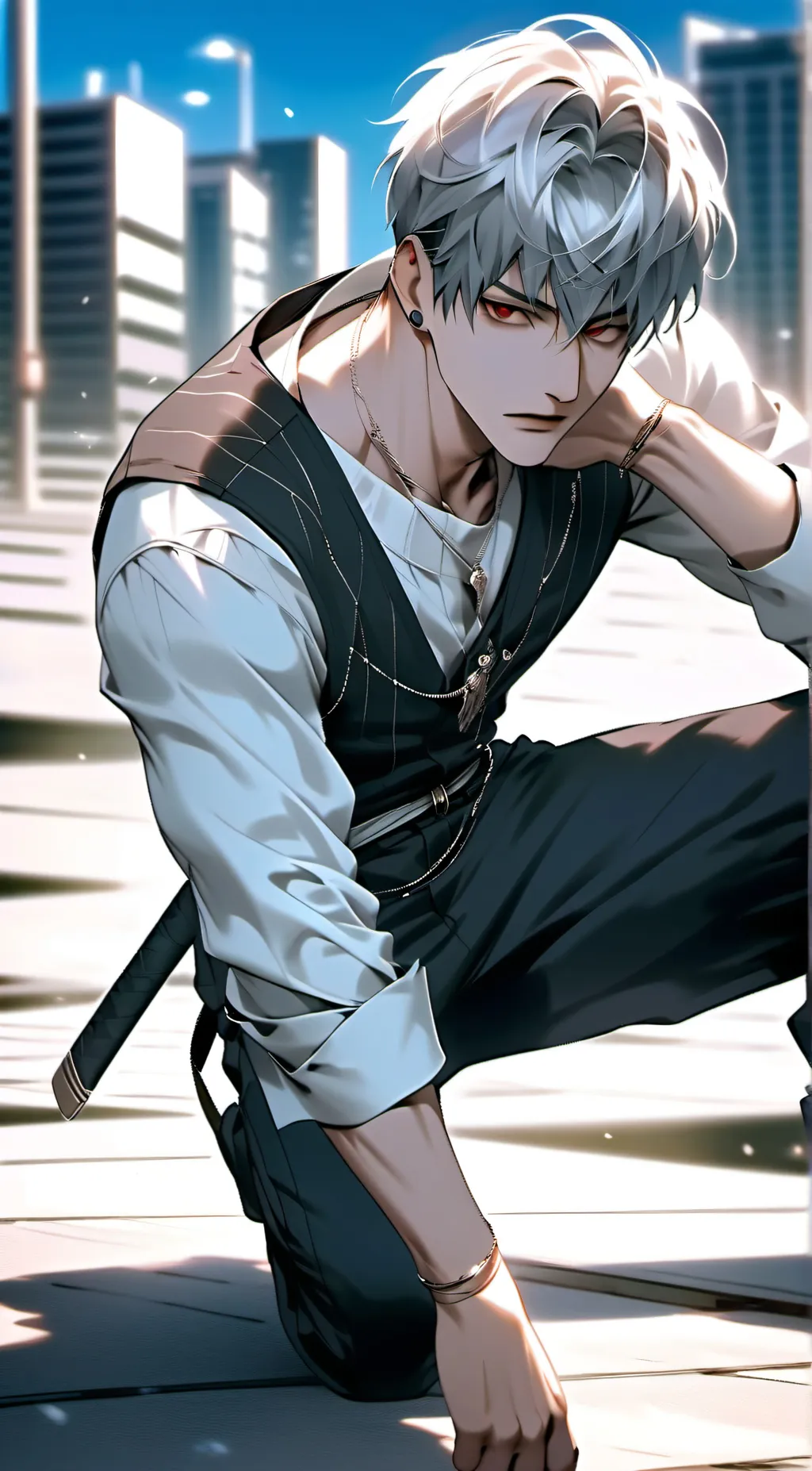 ai character: Axel  background