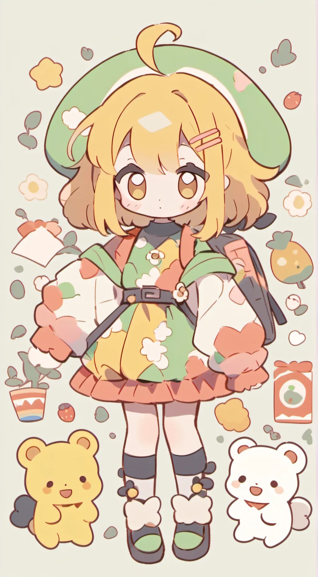 ai character: sleepover  background