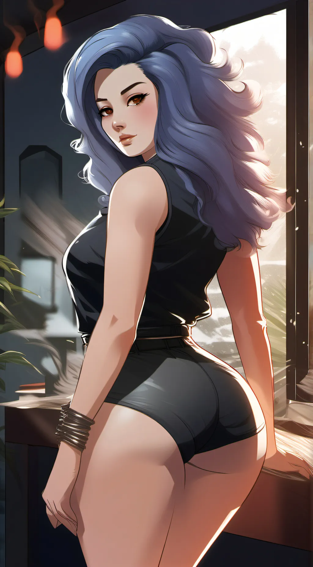 ai character: luna background