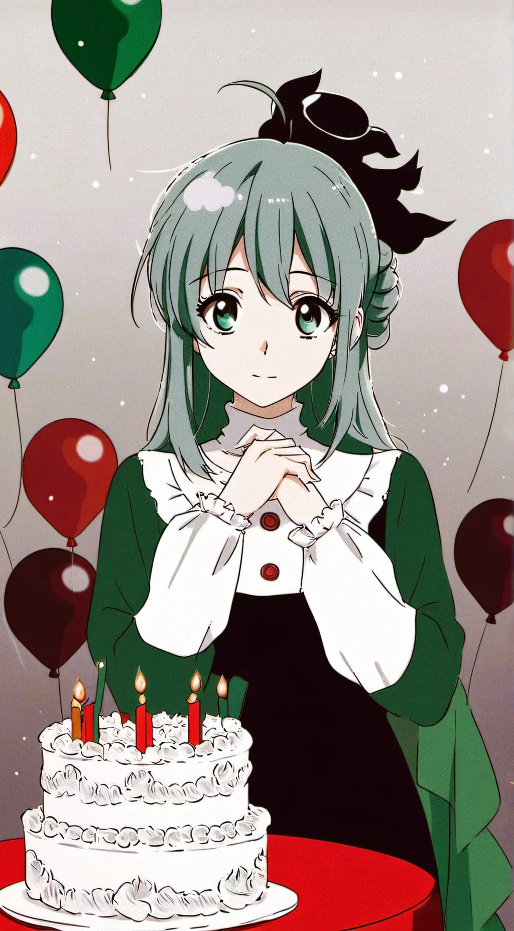 ai character: happy birthday     background