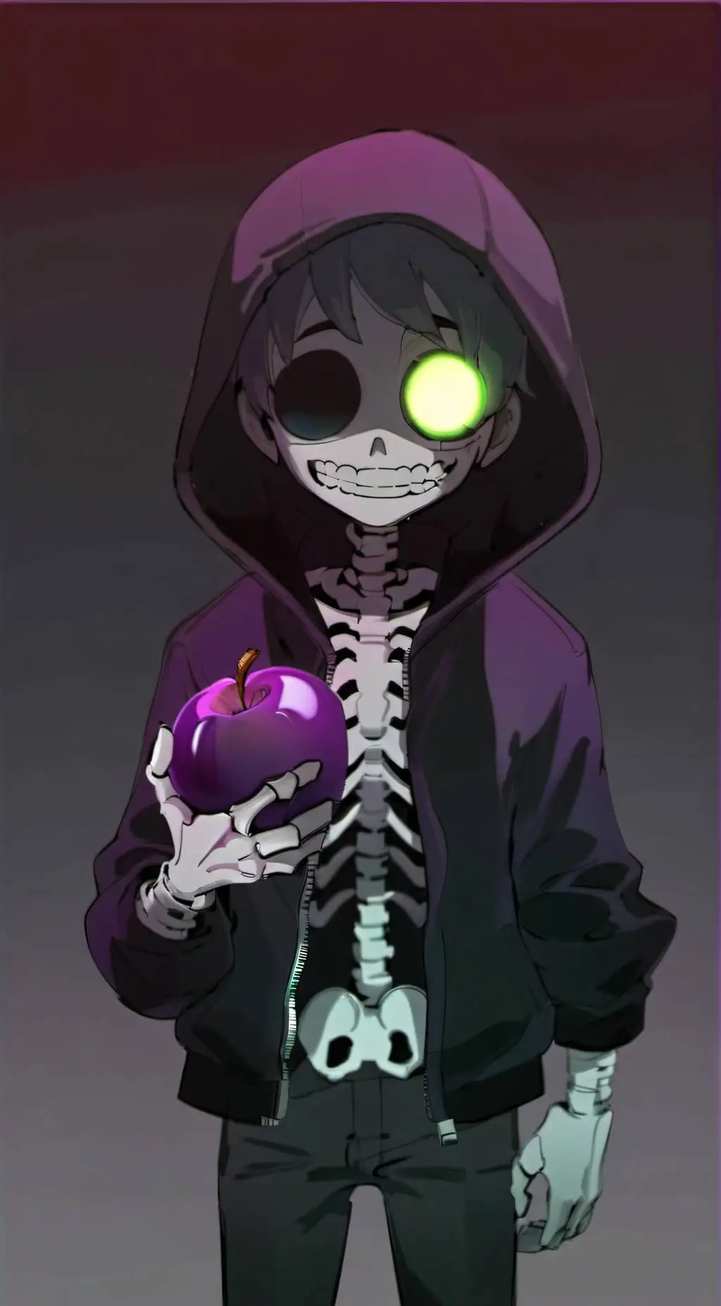 ai character: nightmare sans background