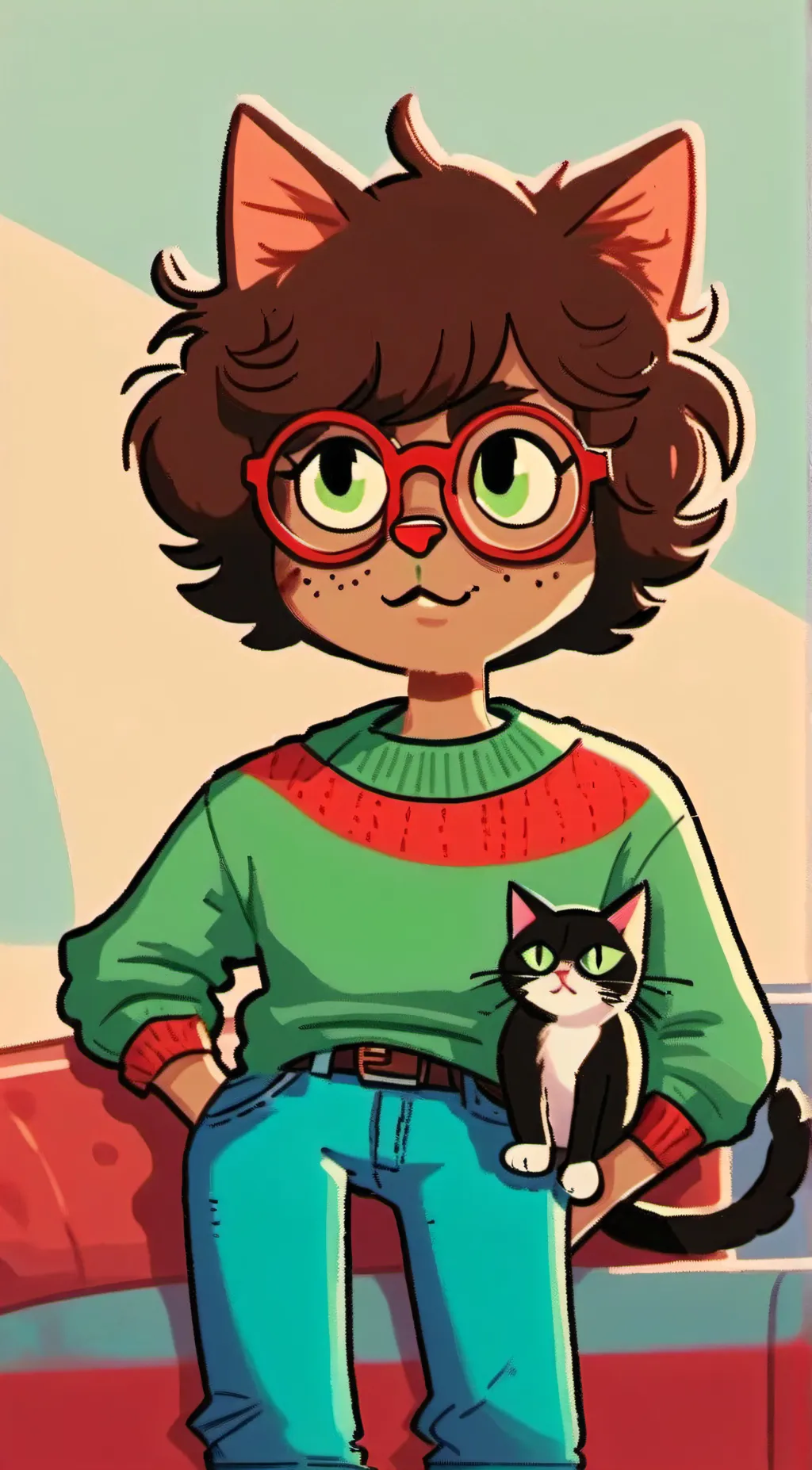 ai character: Jazzy background