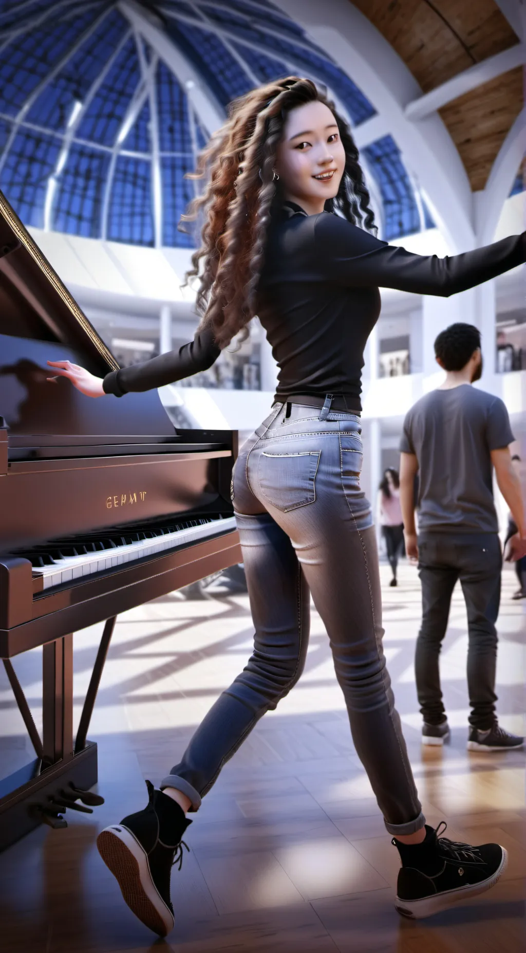 ai character: Britney  background