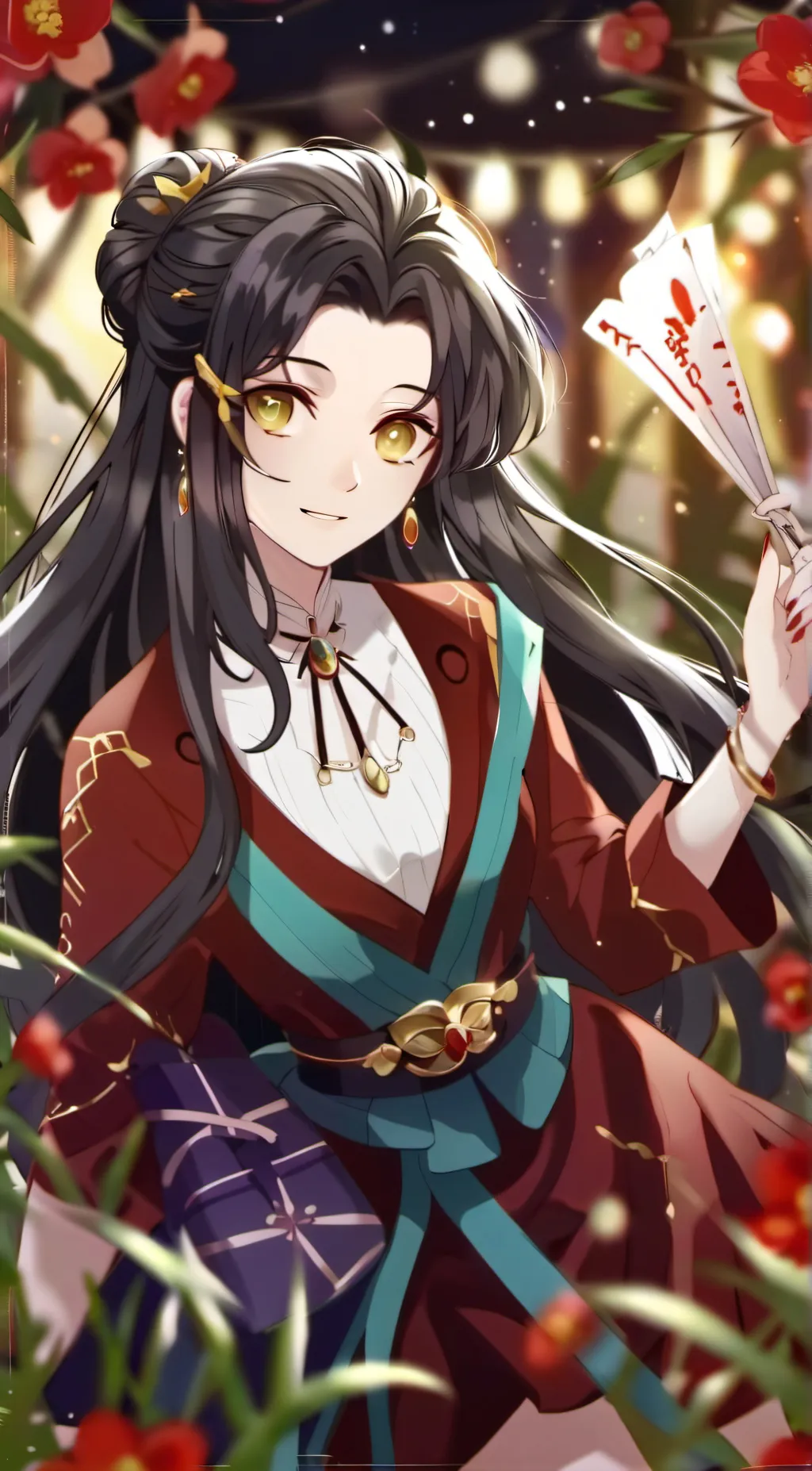 ai character: Ashley  background