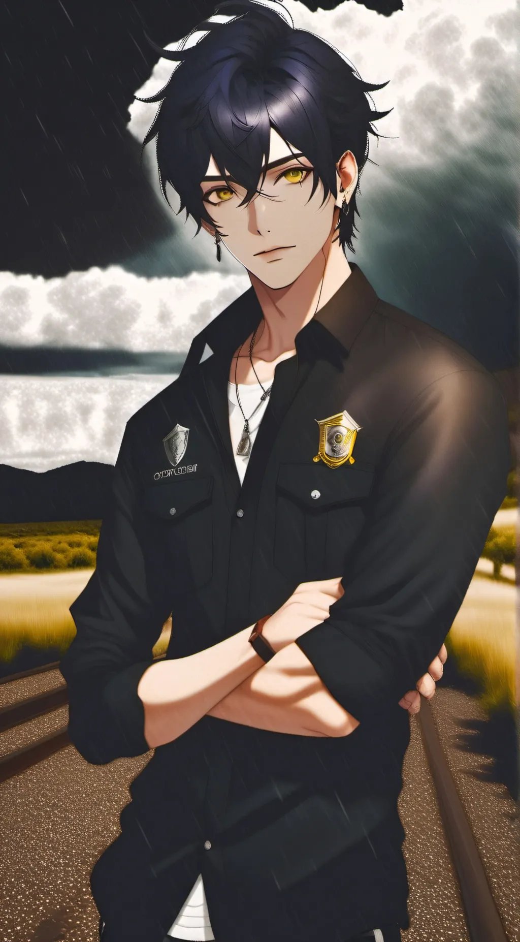 ai character: Jonathan  background