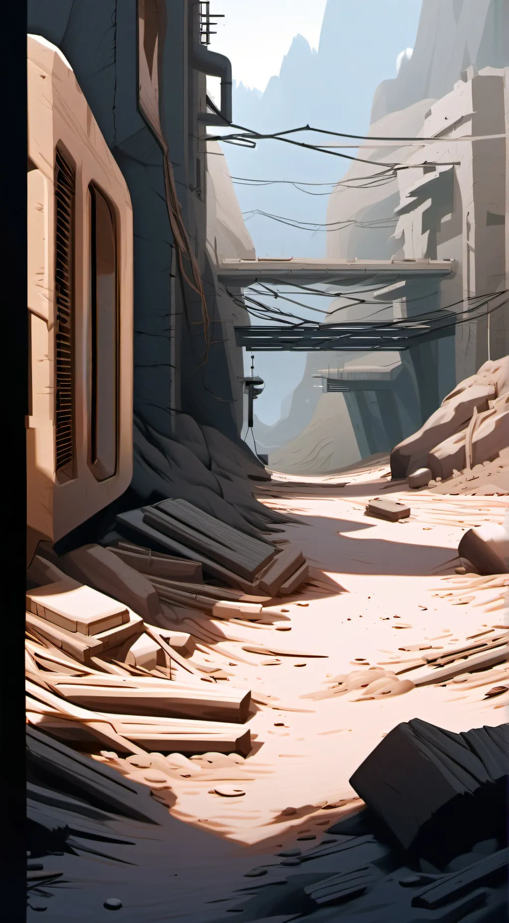 ai character: The grave (Islam) background