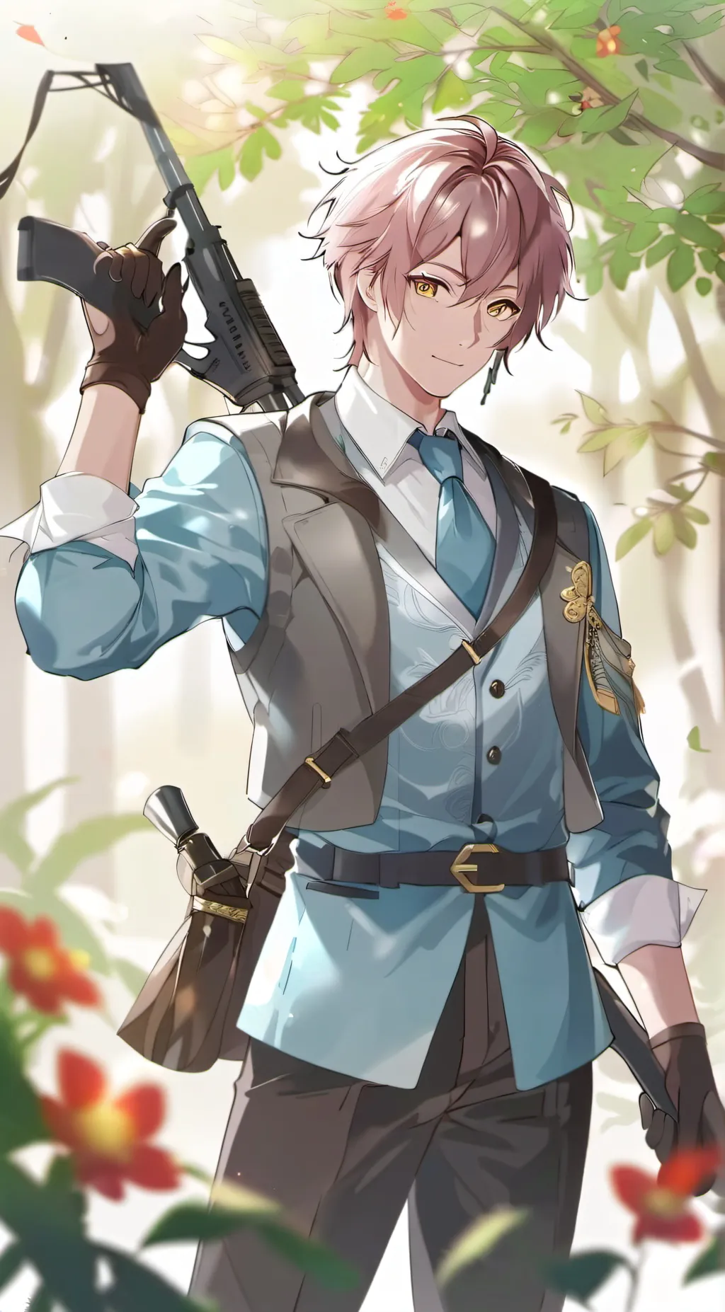 ai character: hunter/ mac background