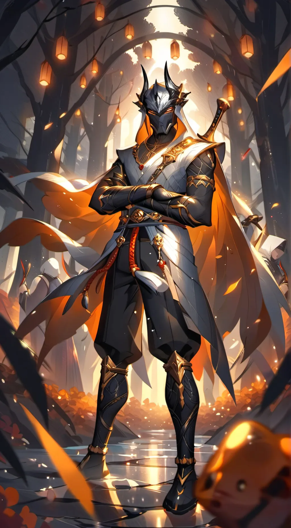 ai character: samurai titan background