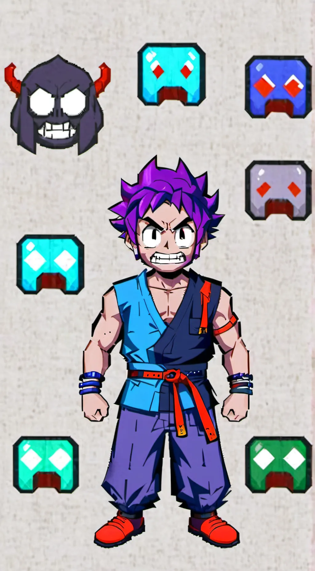 ai character: bitter giggle  background