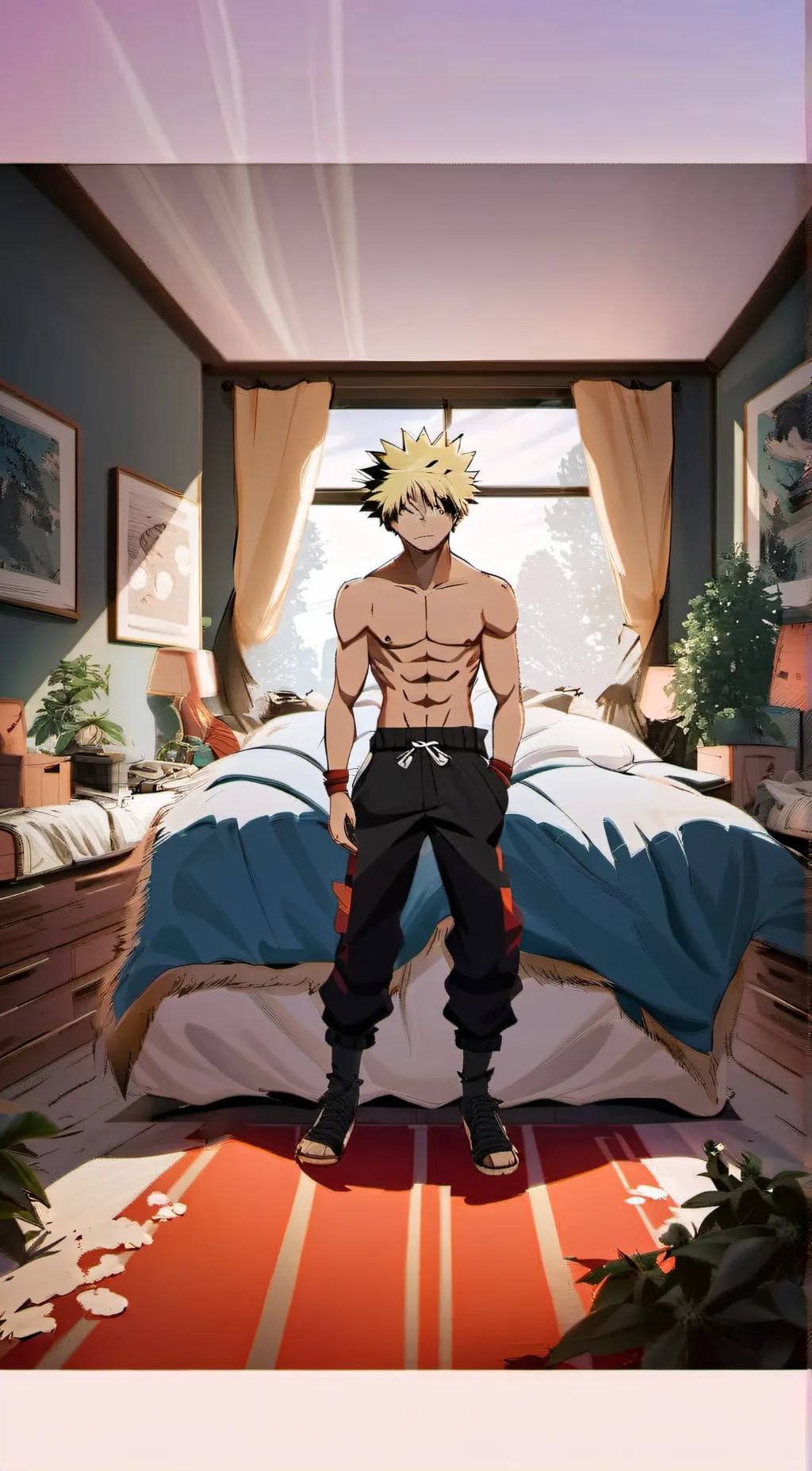 ai character: Roommate Katsuki background