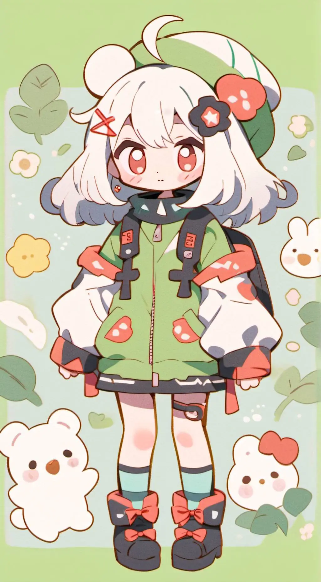 ai character: Rose background